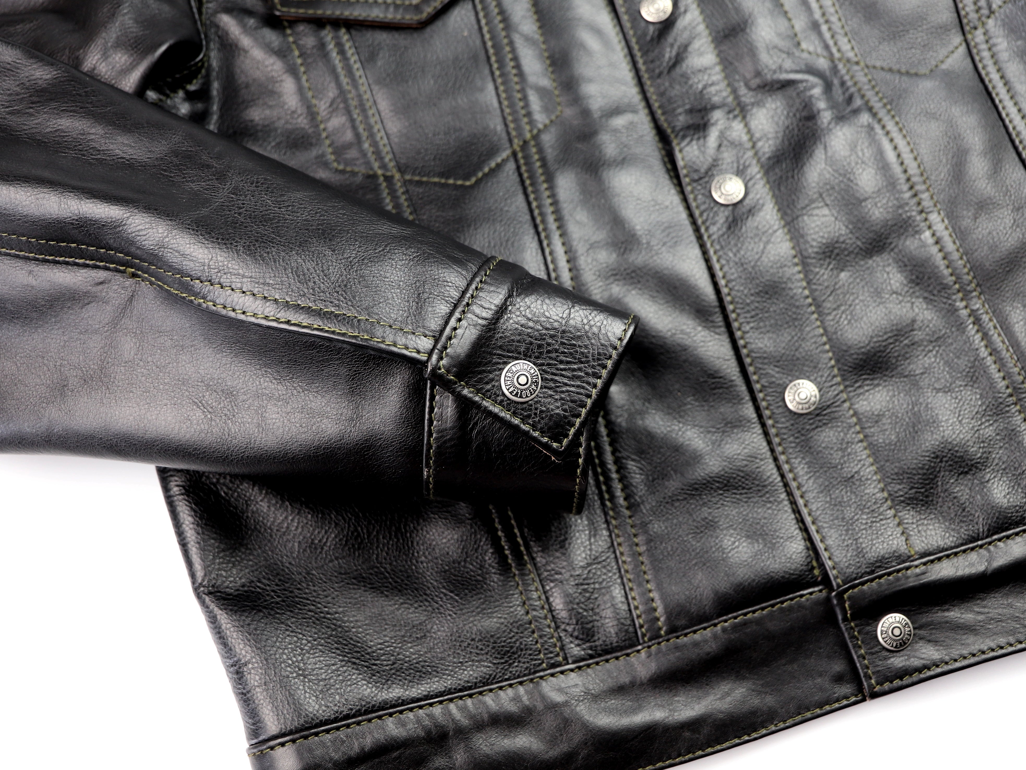 Aero 557XX Type 3 Jean Jacket, size 40, Blackened Brown Vicenza Horsehide