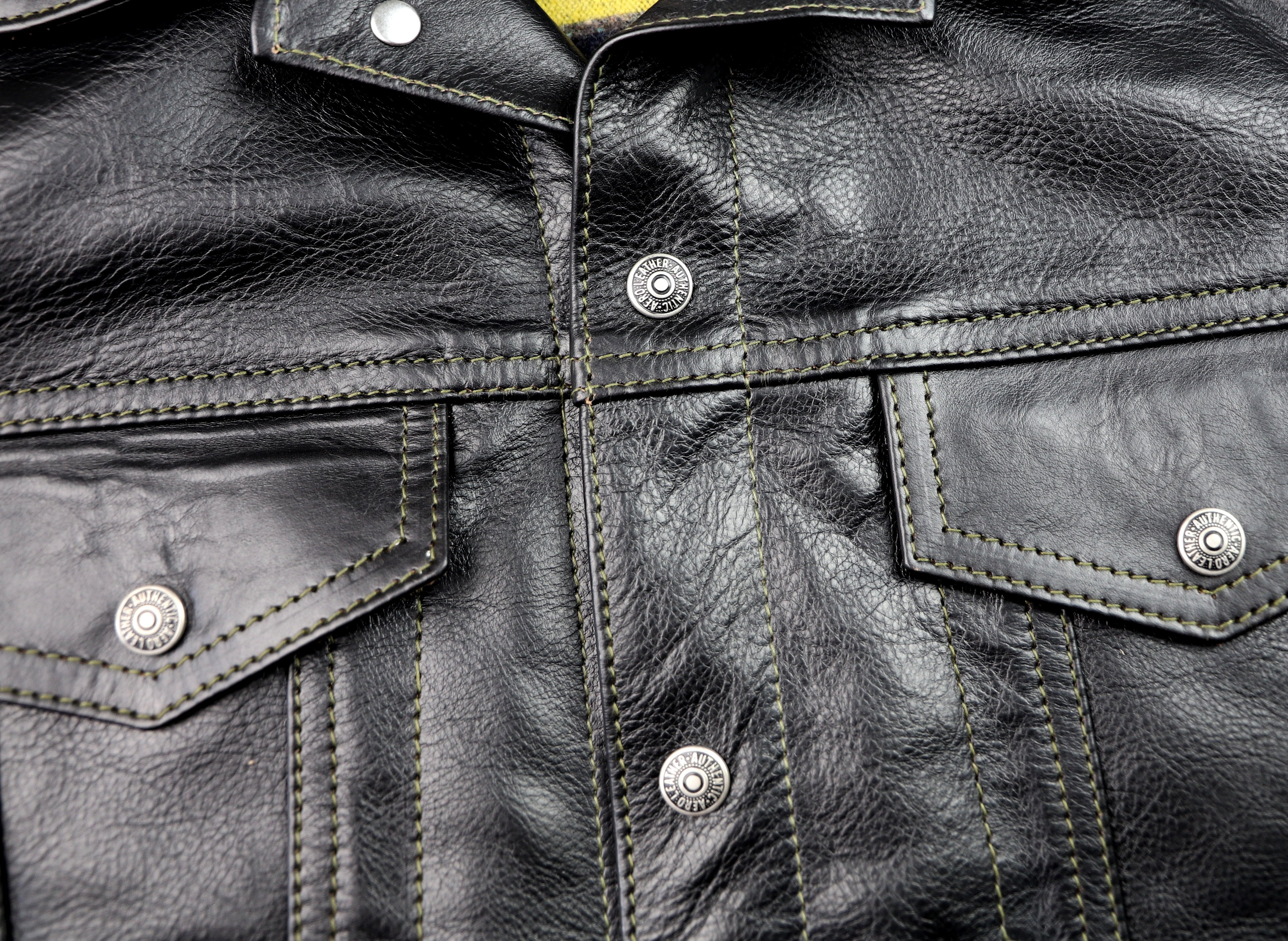 Aero 557XX Type 3 Jean Jacket, size 40, Blackened Brown Vicenza Horsehide