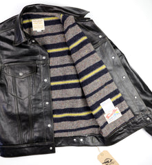 Aero 557XX Type 3 Jean Jacket, size 38, Blackened Brown Vicenza Horsehide