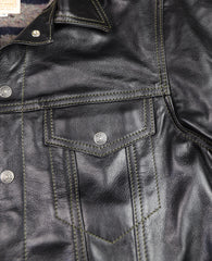 Aero 557XX Type 3 Jean Jacket, size 38, Blackened Brown Vicenza Horsehide