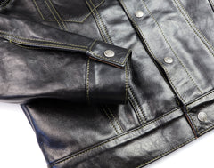 Aero 557XX Type 3 Jean Jacket, size 38, Blackened Brown Vicenza Horsehide
