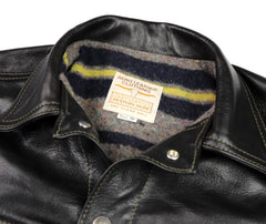 Aero 557XX Type 3 Jean Jacket, size 38, Blackened Brown Vicenza Horsehide