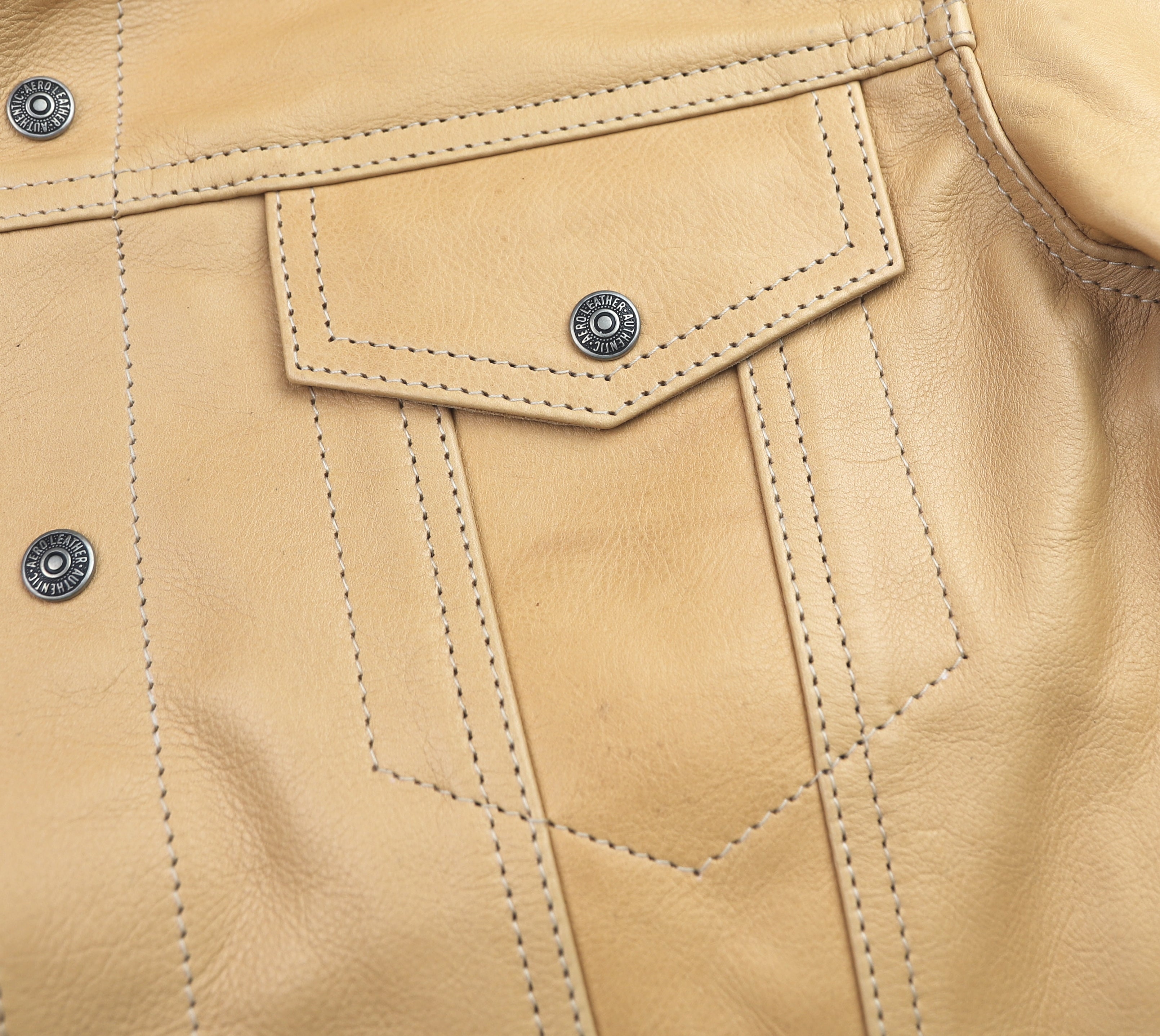 Aero 557XX Type 3 Jean Jacket, size 40, Natural Vicenza Horsehide