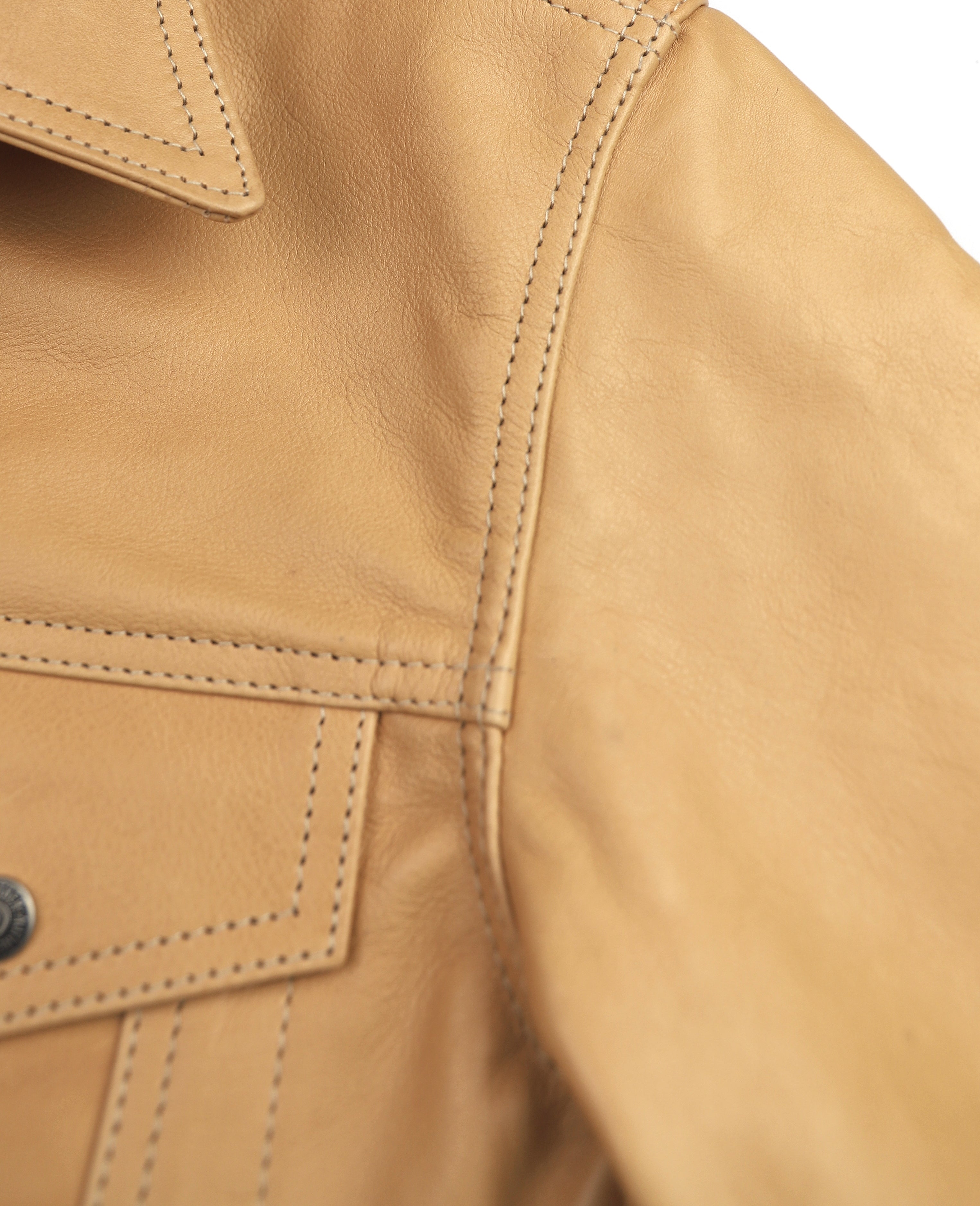 Aero 557XX Type 3 Jean Jacket, size 40, Natural Vicenza Horsehide