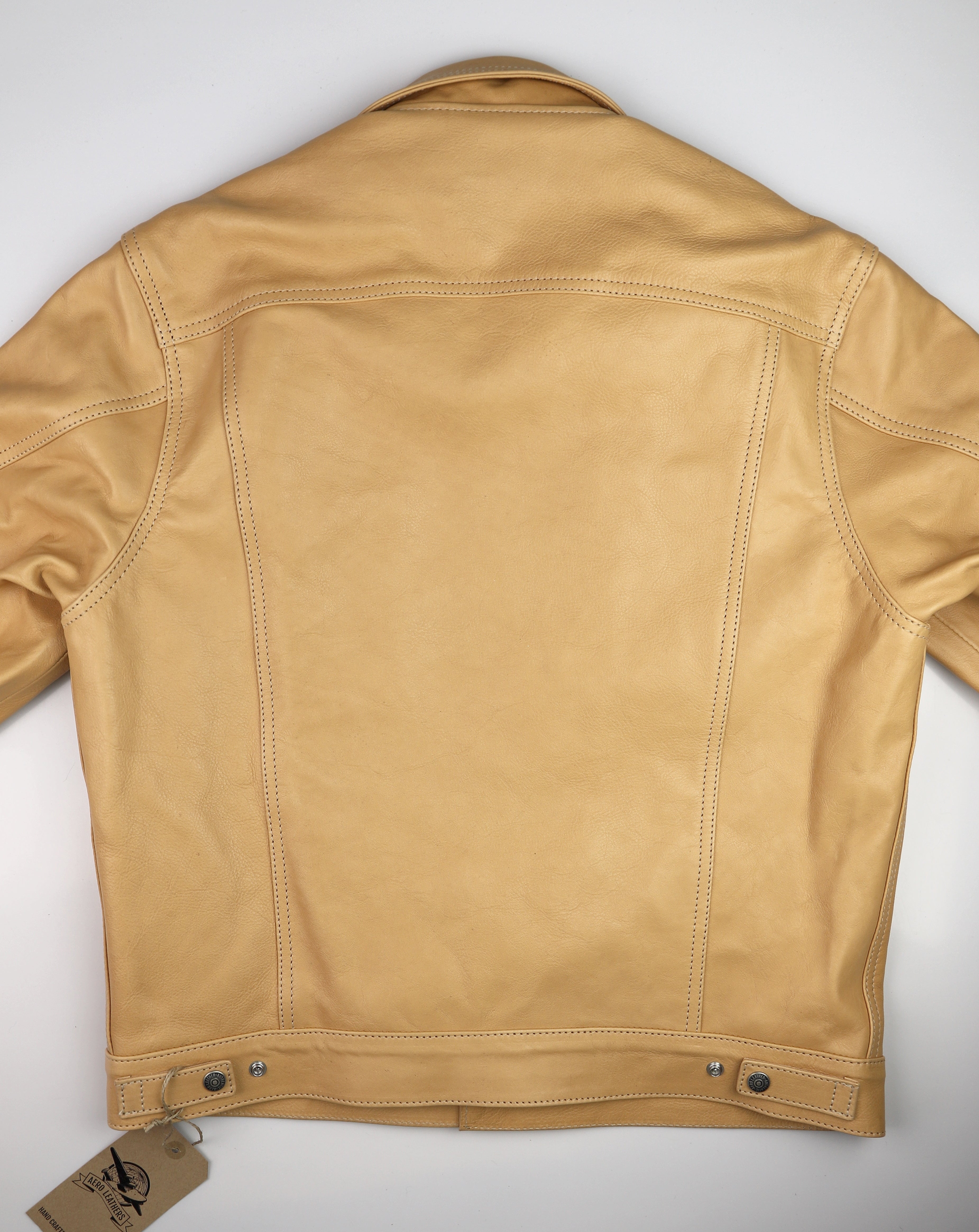 Aero 557XX Type 3 Jean Jacket, size 42, Natural Vicenza Horsehide