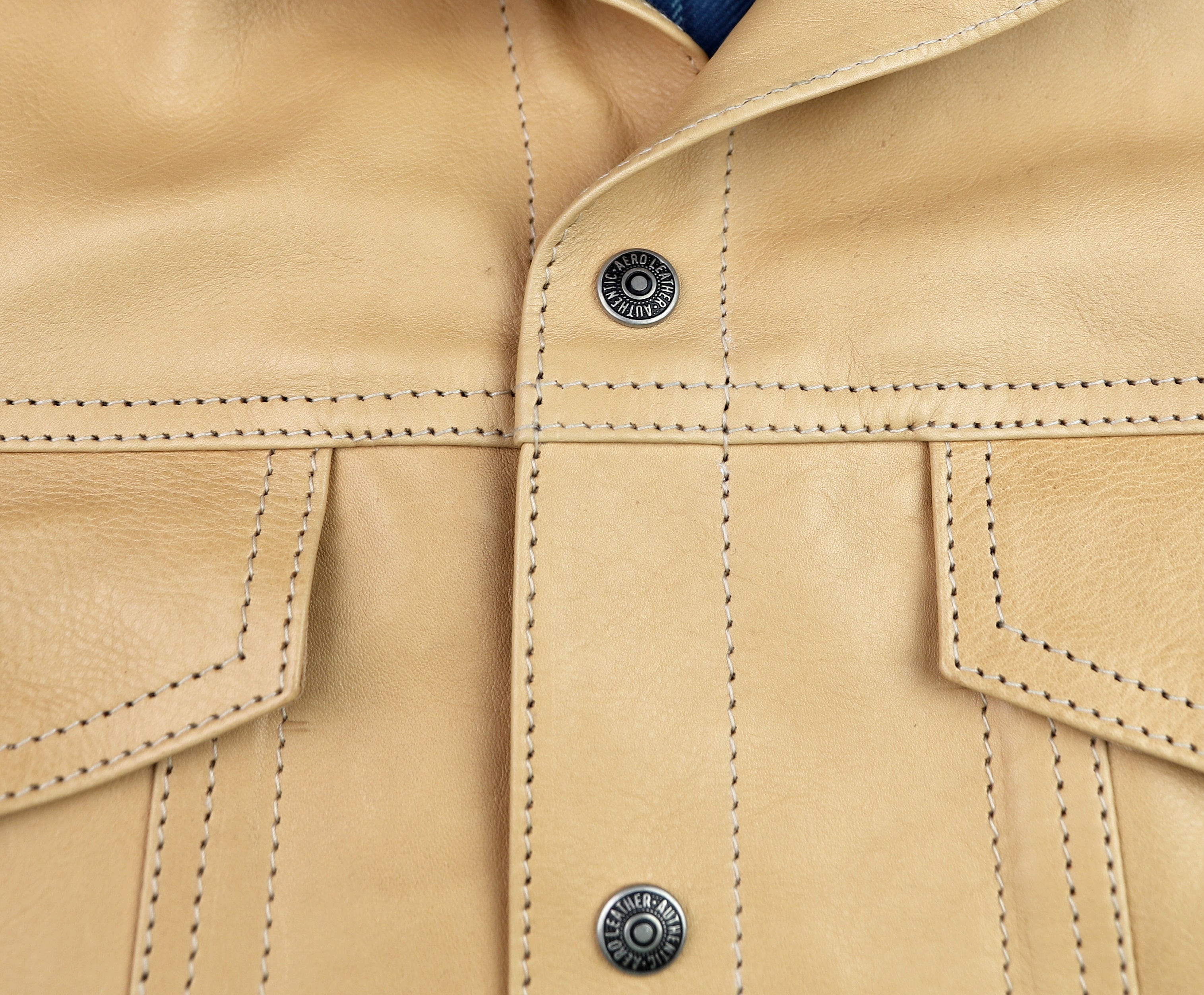 Aero 557XX Type 3 Jean Jacket, size 42, Natural Vicenza Horsehide