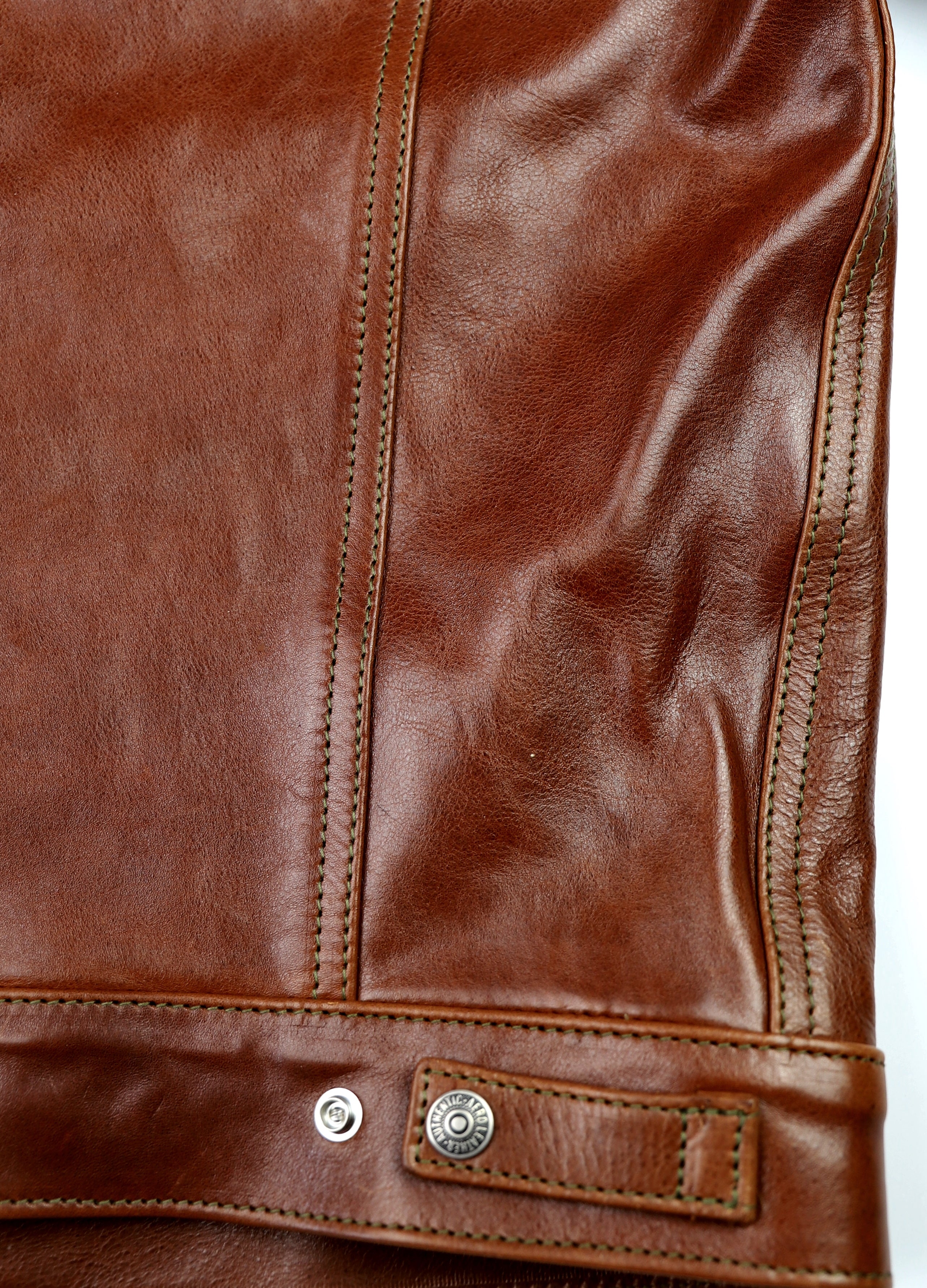 Aero 557XX Type 3 Jean Jacket, size 38, Russet Badalassi Cowhide