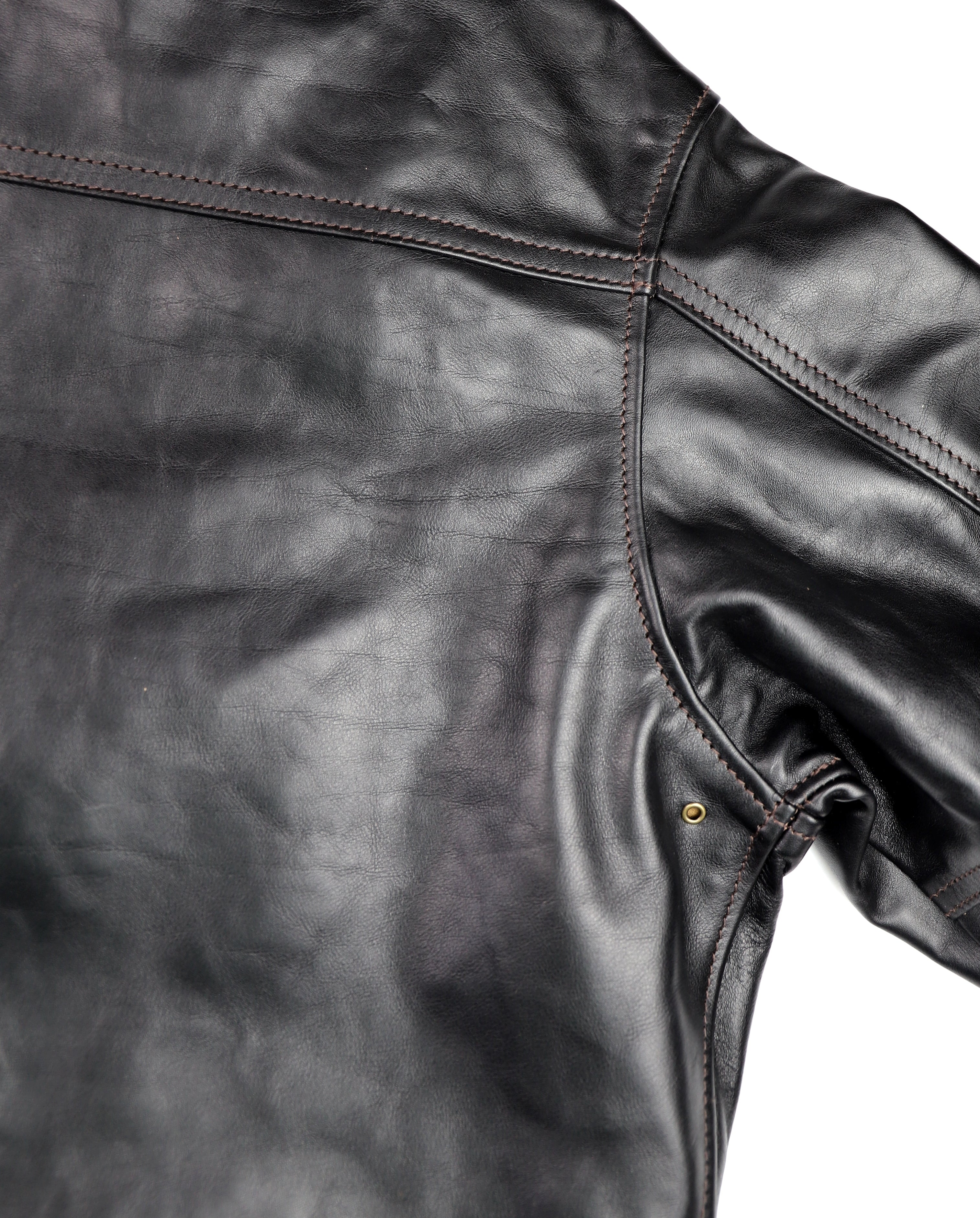 Aero A-1 Military Flight Jacket, size 42, Blackened Brown Vicenza Horsehide