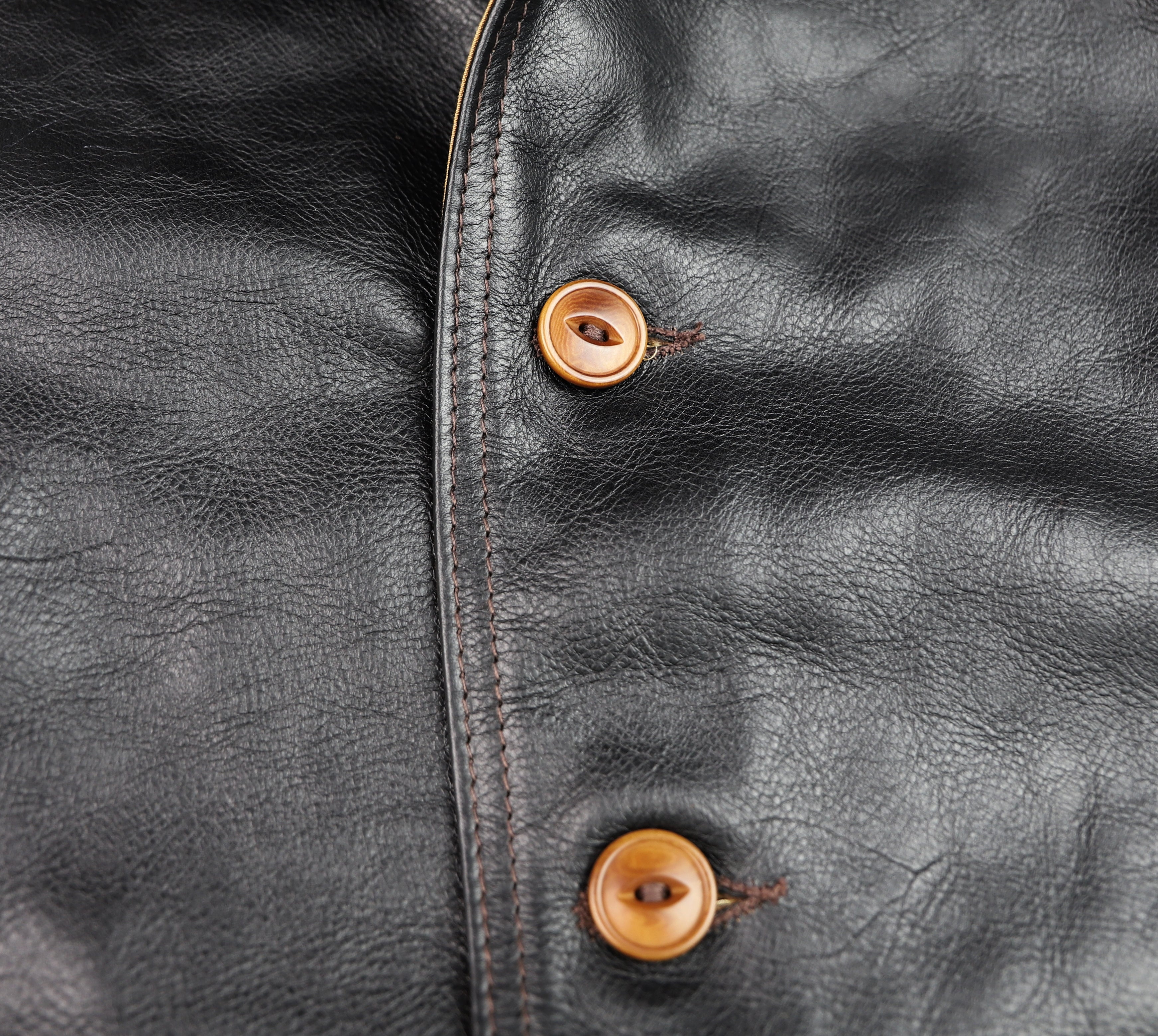 Aero A-1 Military Flight Jacket, size 46, Blackened Brown Vicenza Horsehide