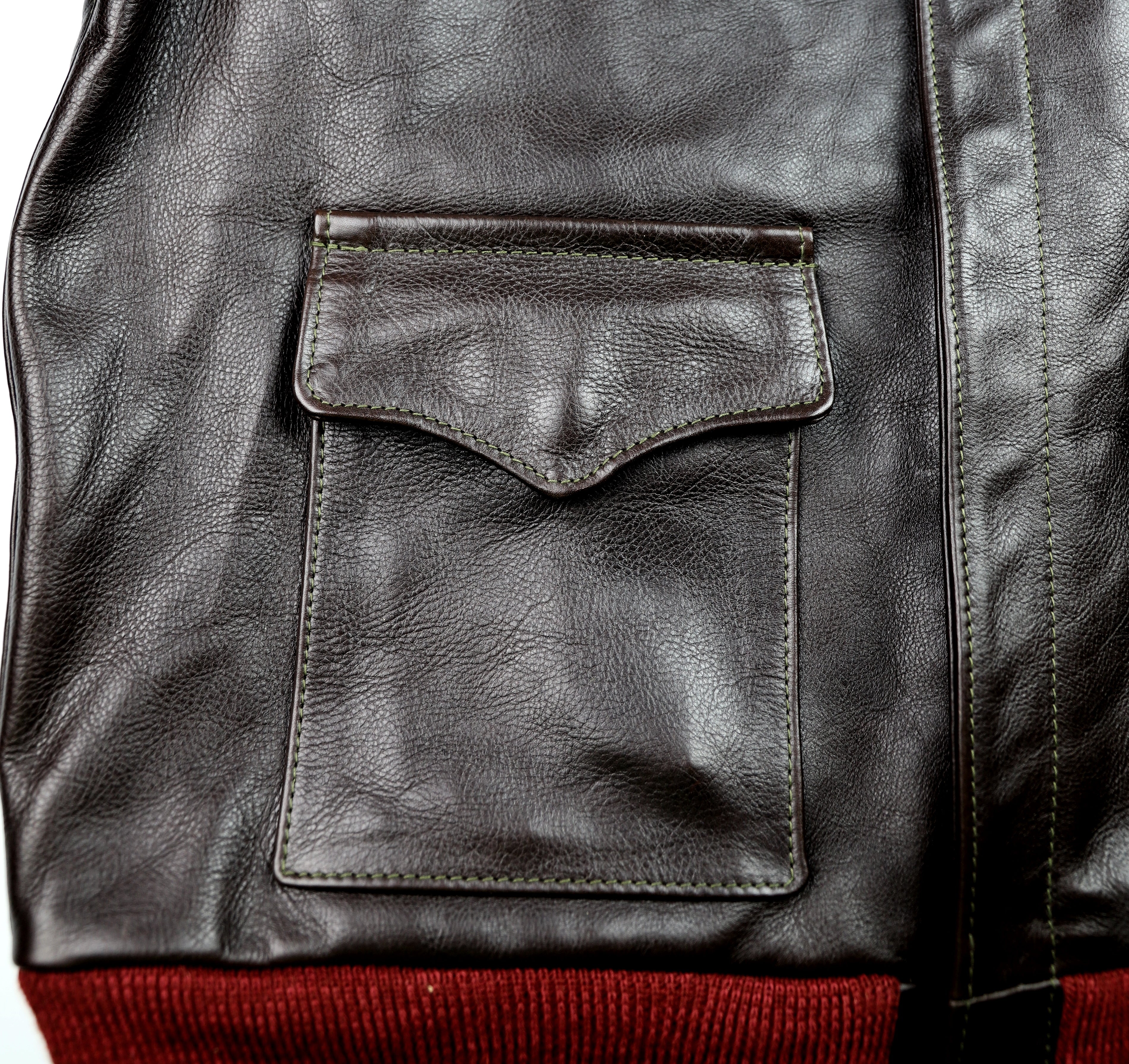 Aero A-2 Military Flight Jacket, size 42, Dark Seal Vicenza Horsehide