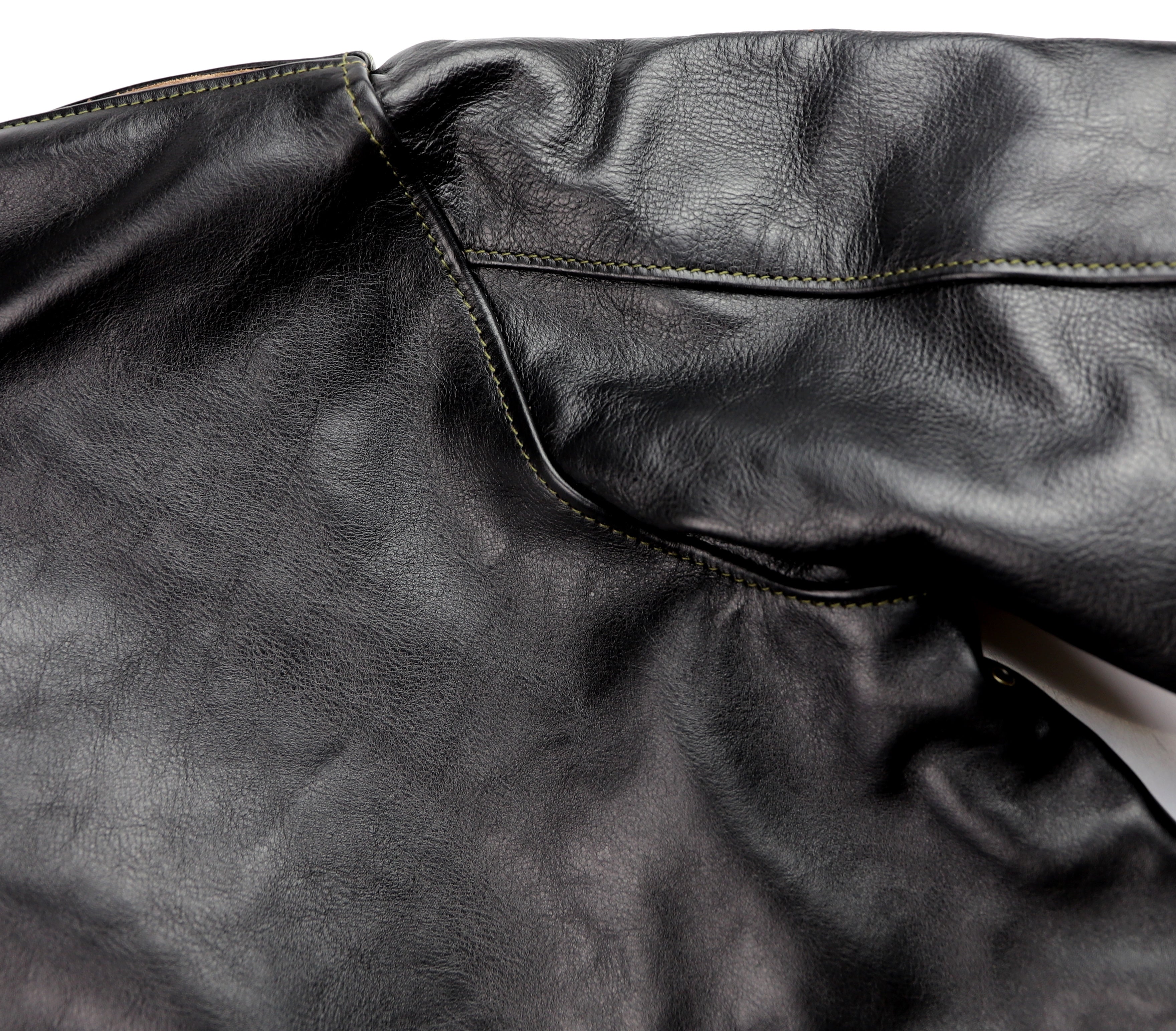 Aero A-2 Military Flight Jacket, size 48, Blackened Brown Vicenza Horsehide