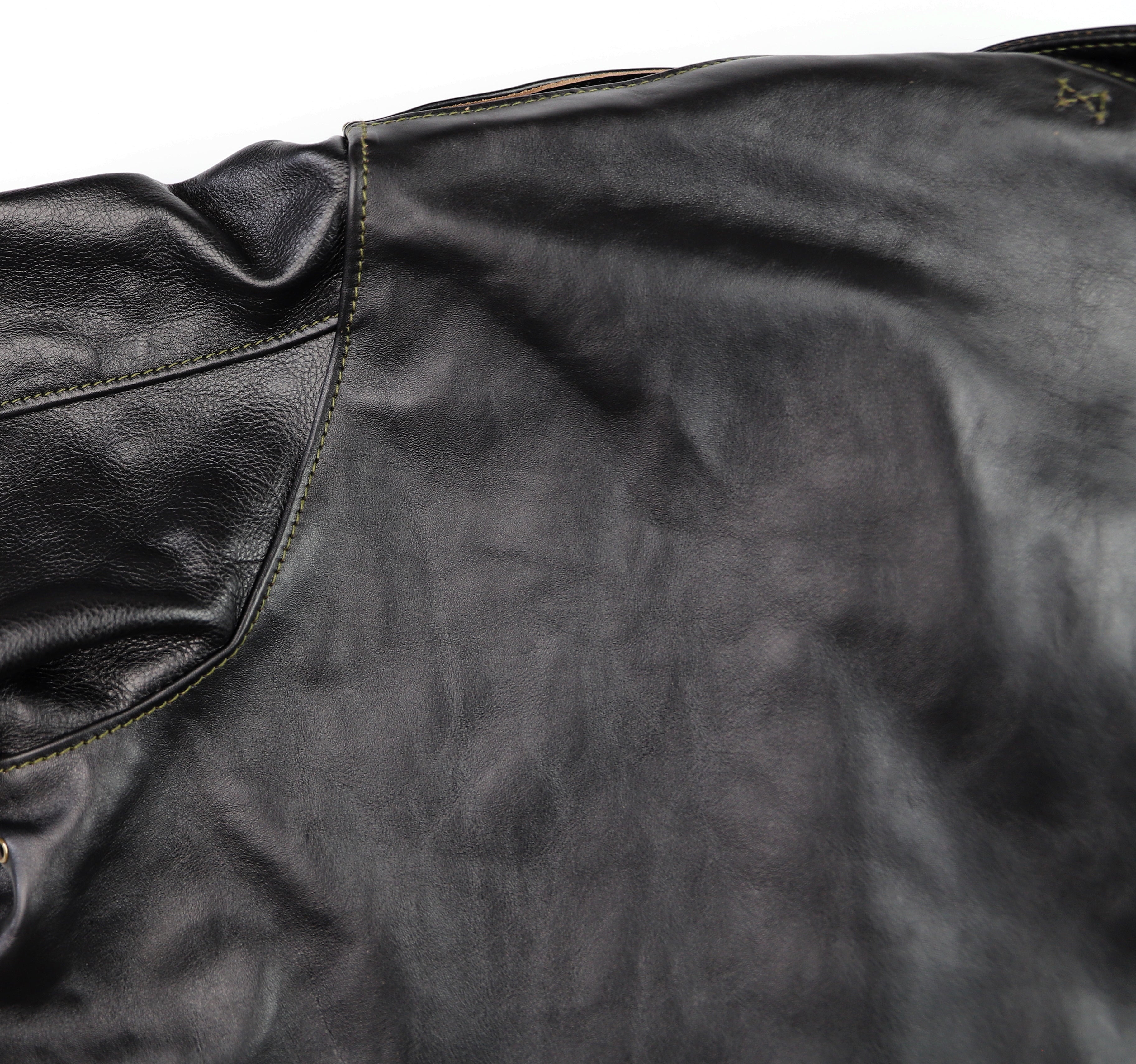 Aero A-2 Military Flight Jacket, size 48, Blackened Brown Vicenza Horsehide
