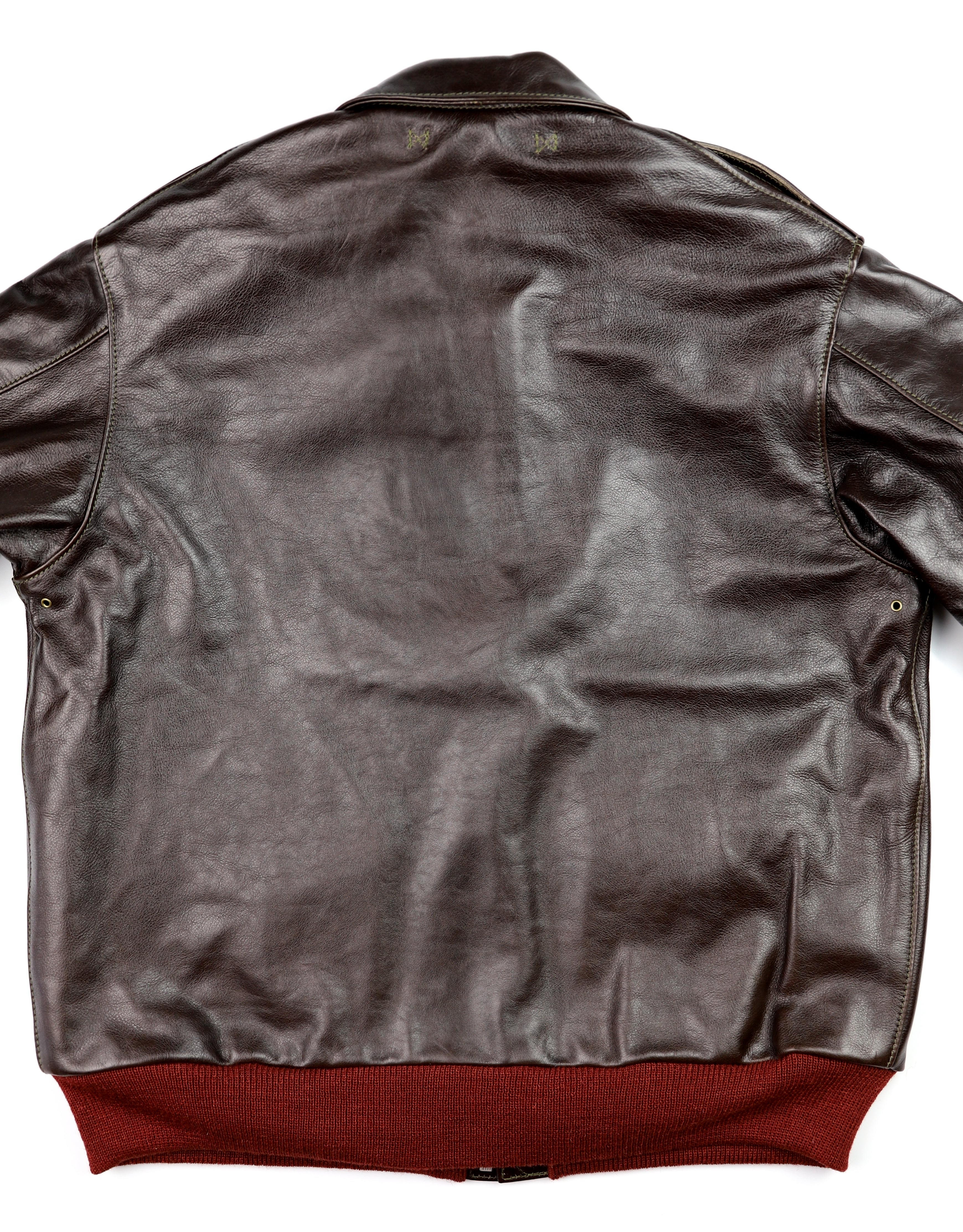 Aero A-2 Military Flight Jacket, size 44, Dark Seal Vicenza Horsehide