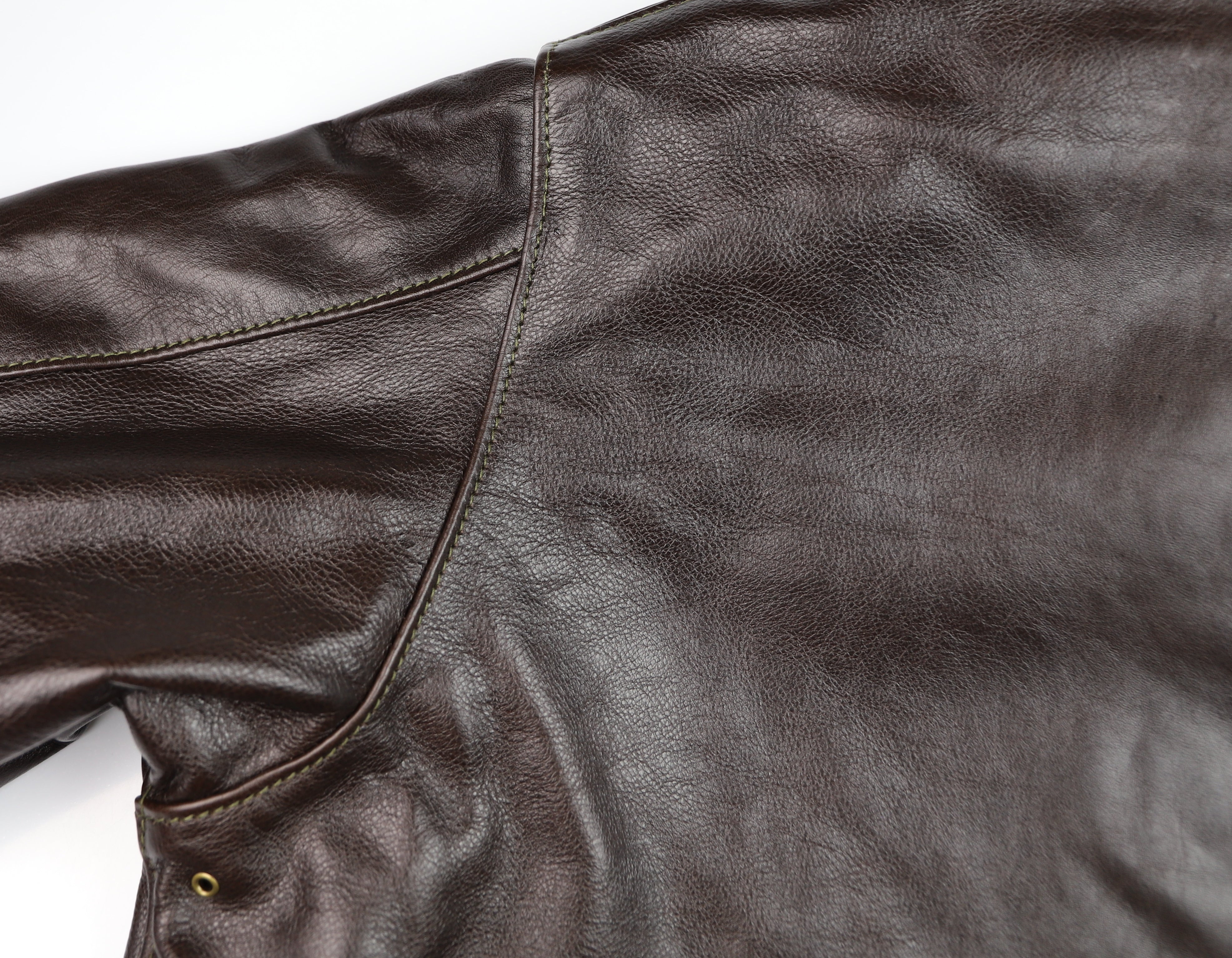 Aero A-2 Military Flight Jacket, size 44, Dark Seal Vicenza Horsehide