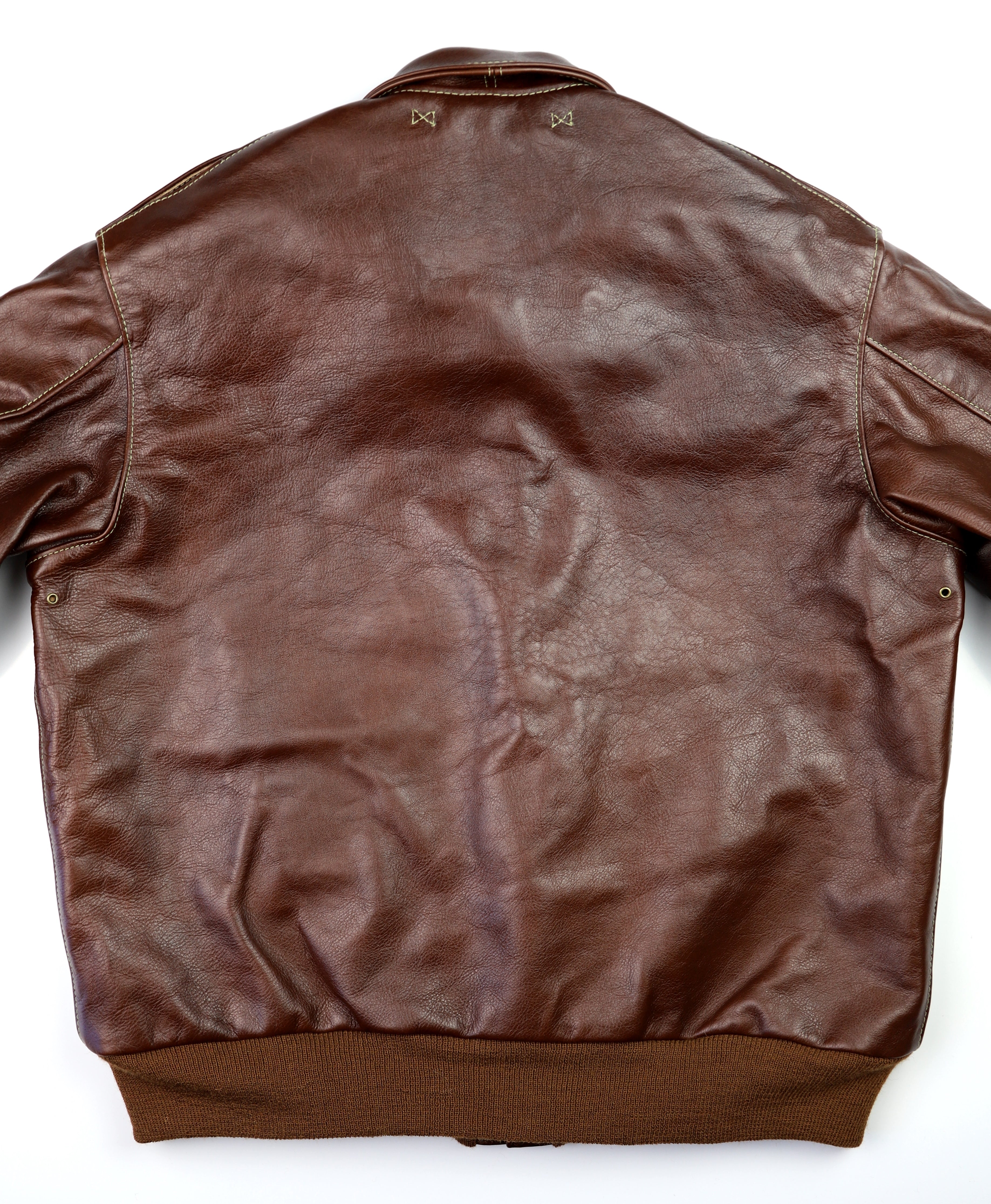 A-2 Military Flight Jacket, size 46, Russet Vicenza Horsehide