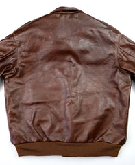 A-2 Military Flight Jacket, size 46, Russet Vicenza Horsehide