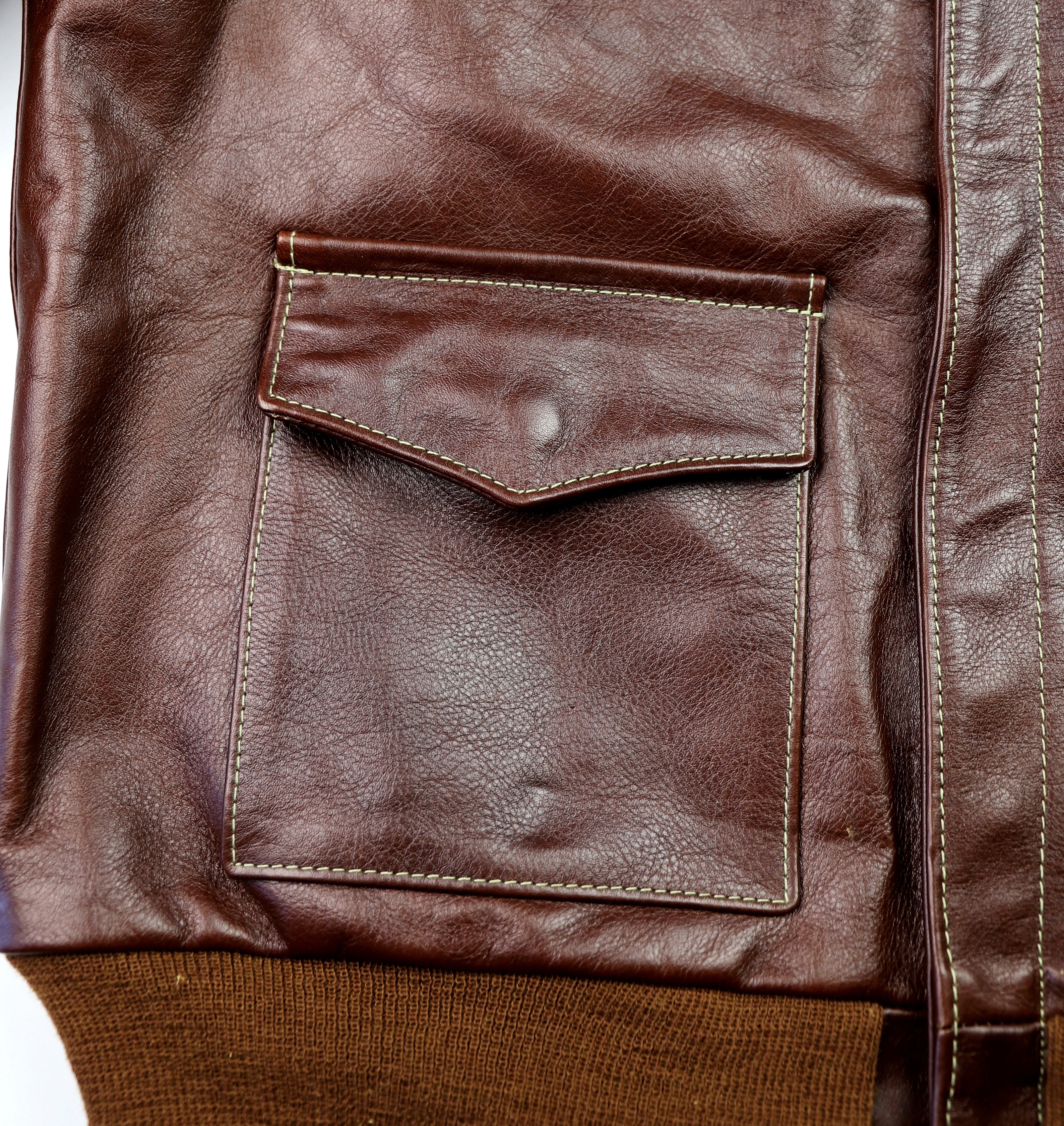 A-2 Military Flight Jacket, size 46, Russet Vicenza Horsehide