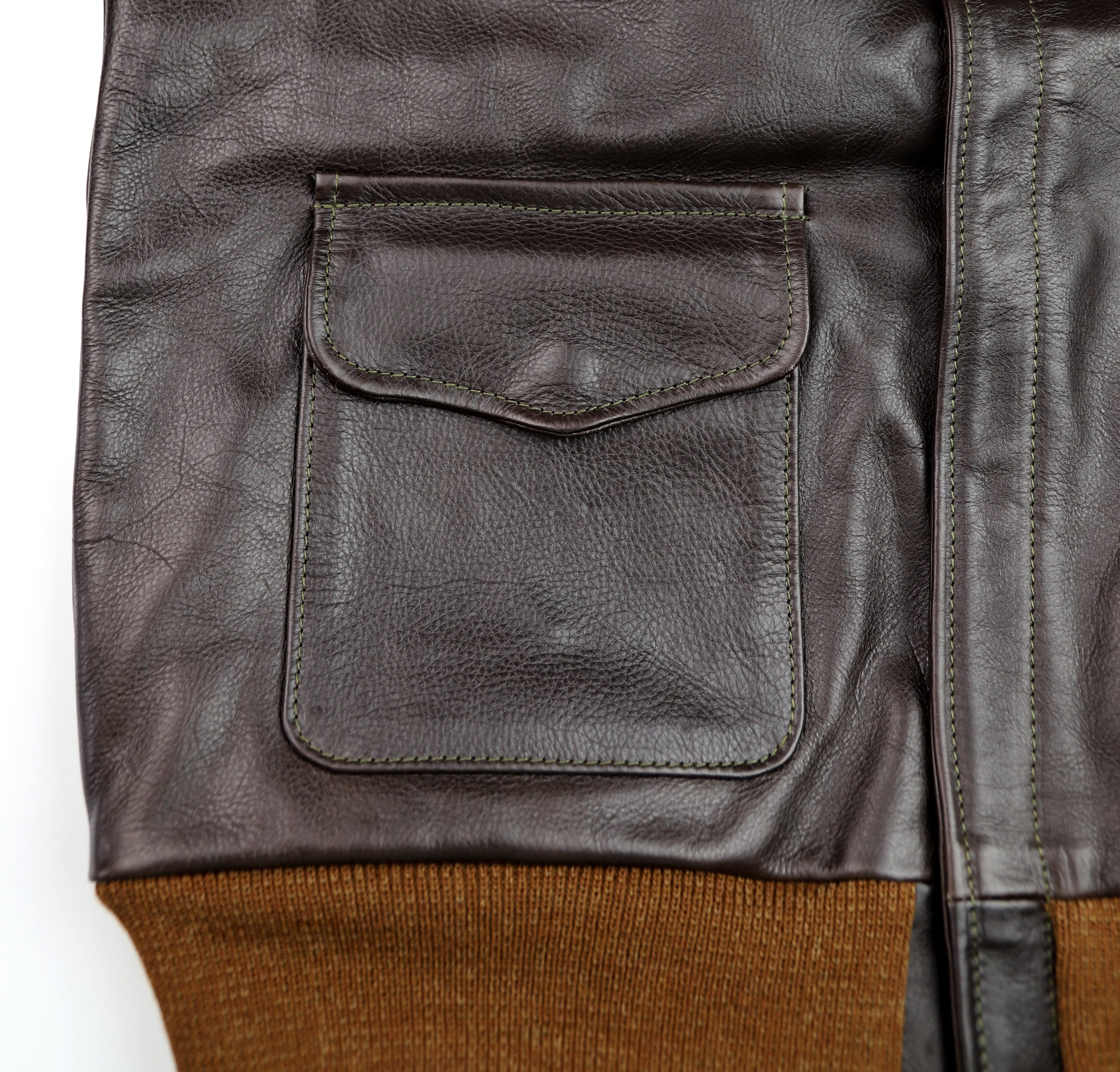 Aero A-2 Military Flight Jacket, size 42, Dark Seal Vicenza Horsehide
