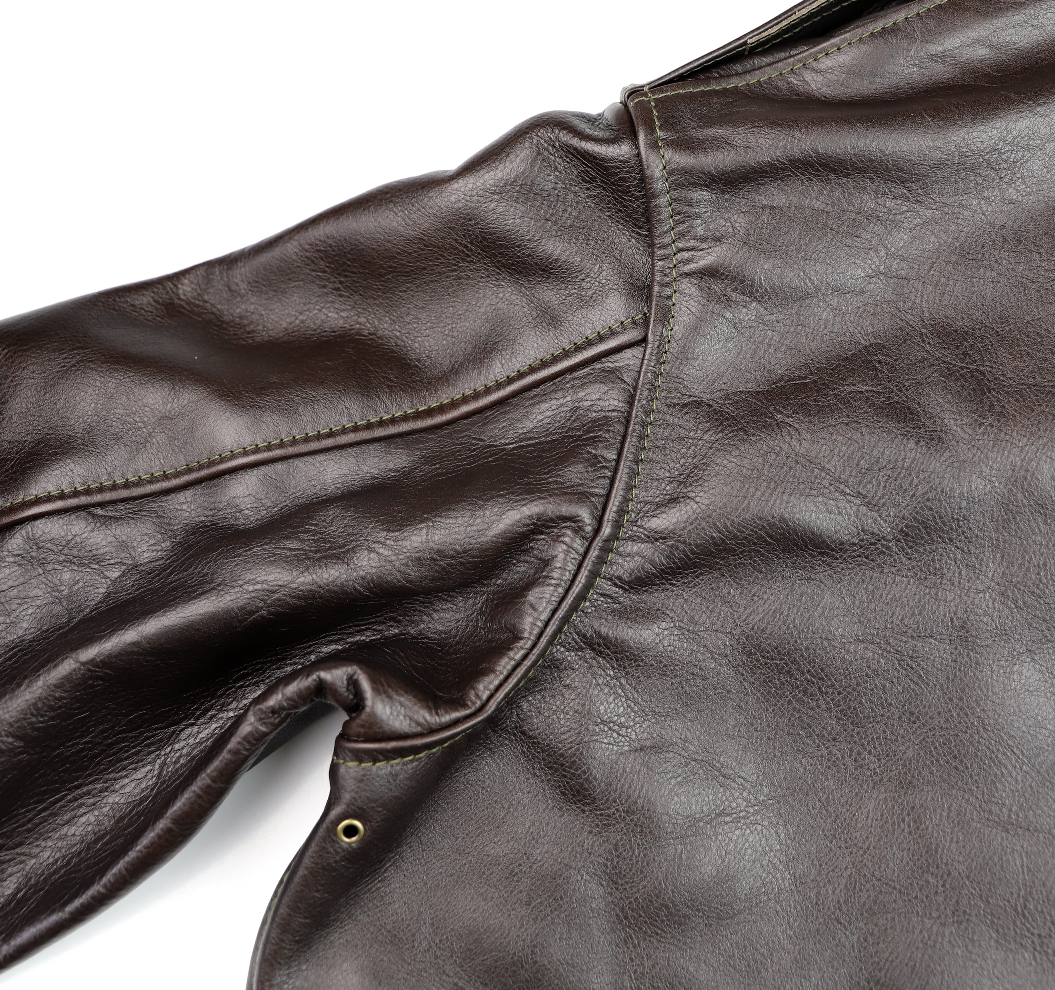 Aero A-2 Military Flight Jacket, size 42, Dark Seal Vicenza Horsehide