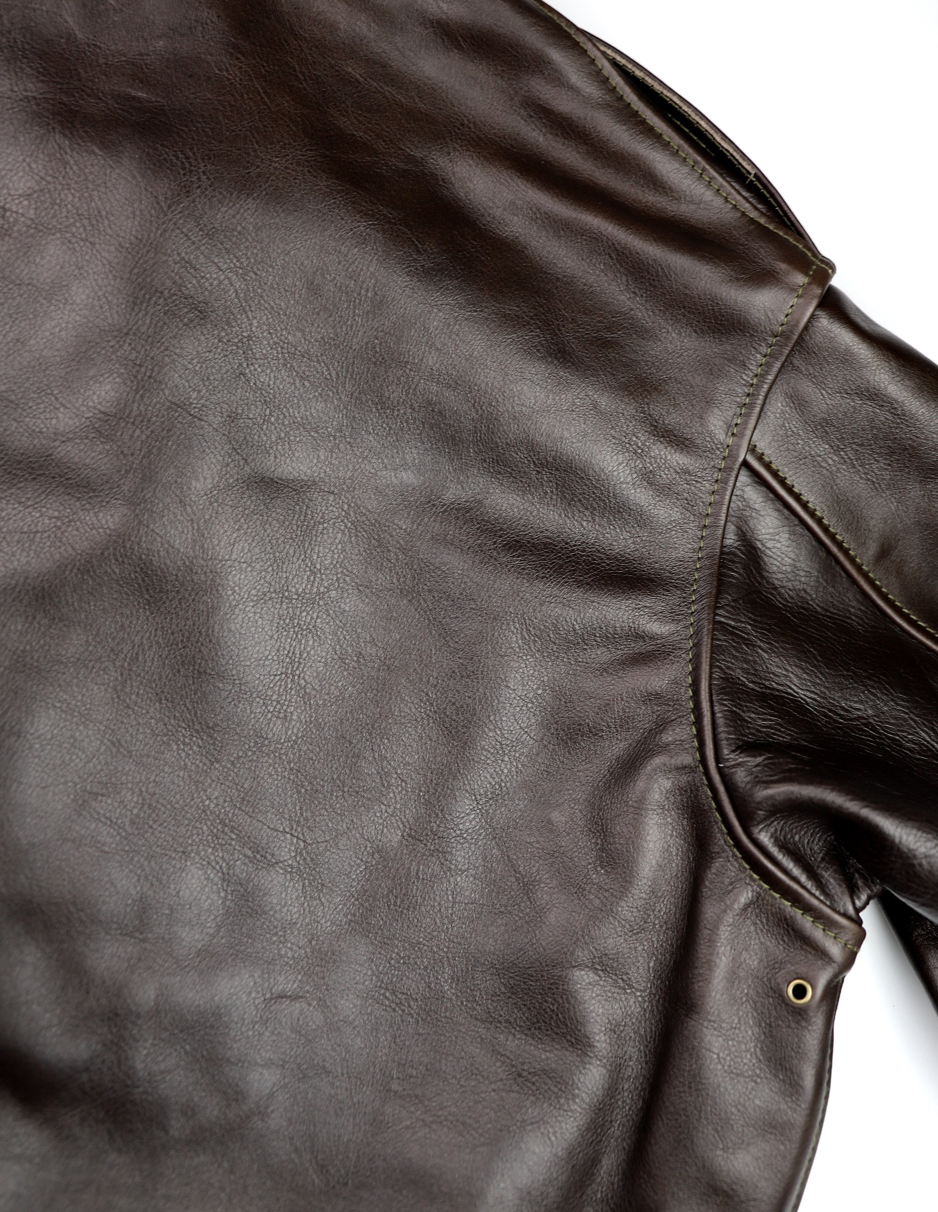 Aero A-2 Military Flight Jacket, size 42, Dark Seal Vicenza Horsehide