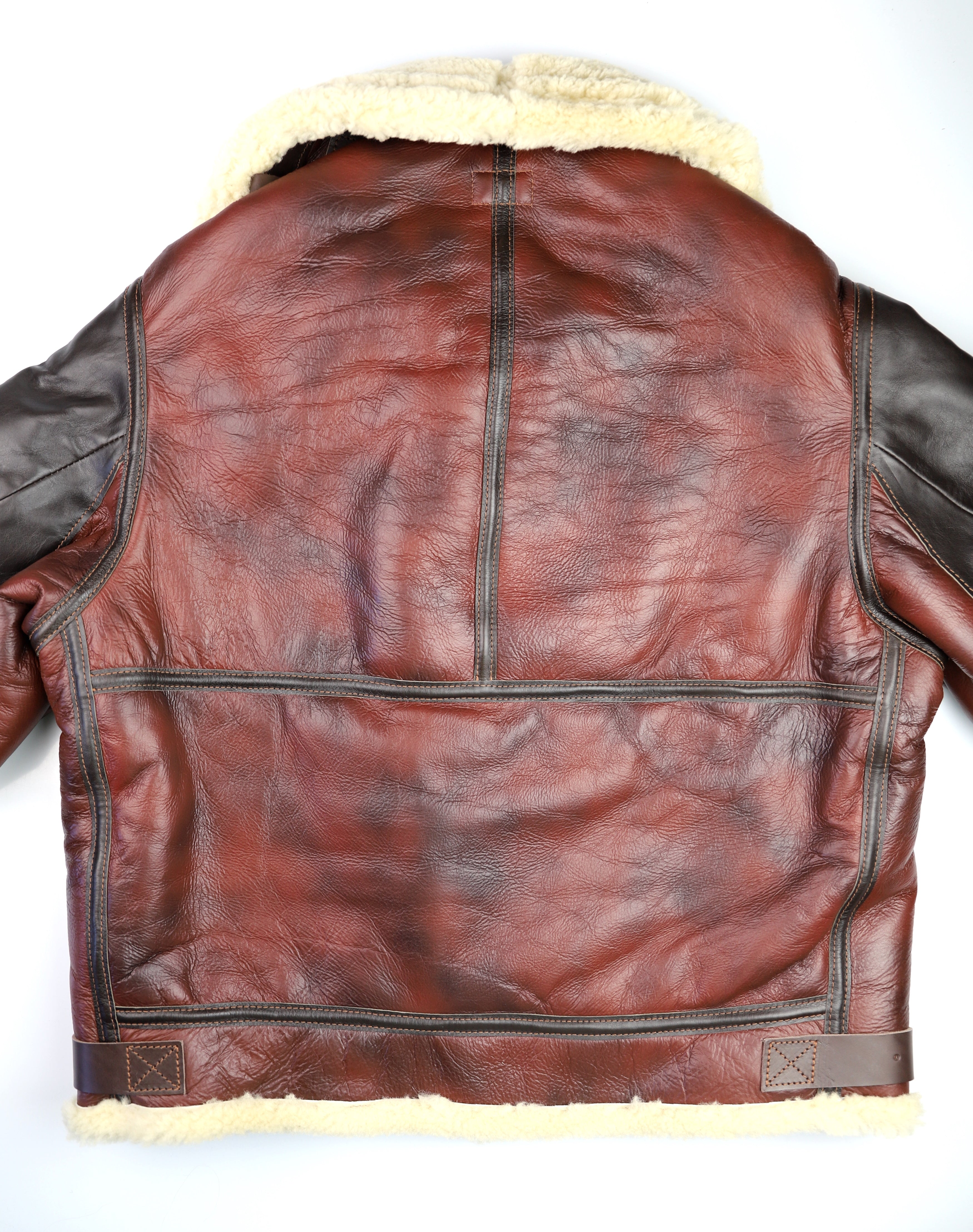 Aero B-3 Military Flight Jacket, size 44, Redskin with Dark Seal Vicenza trim