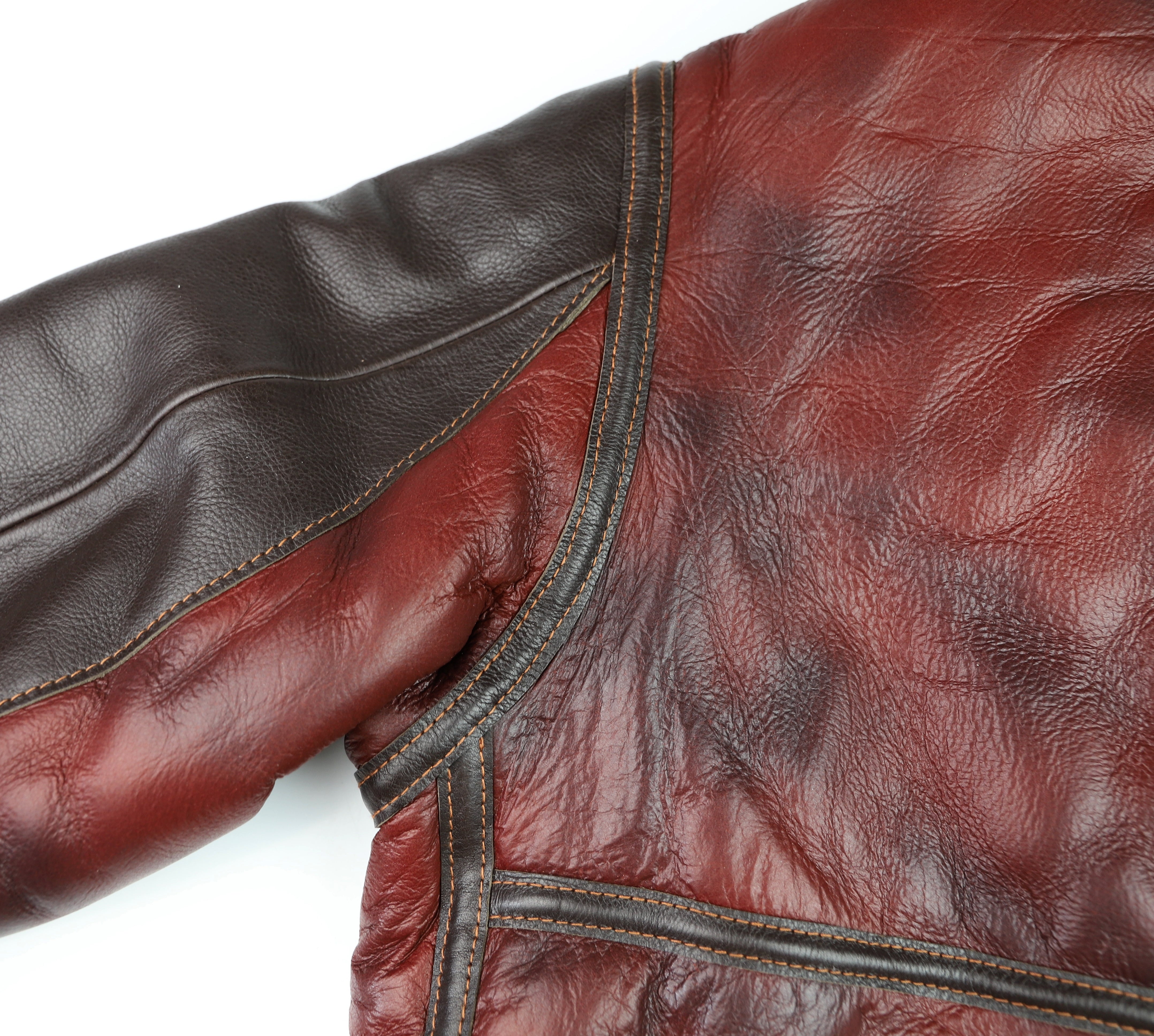 Aero B-3 Military Flight Jacket, size 40, Redskin with Dark Seal Vicenza Trim