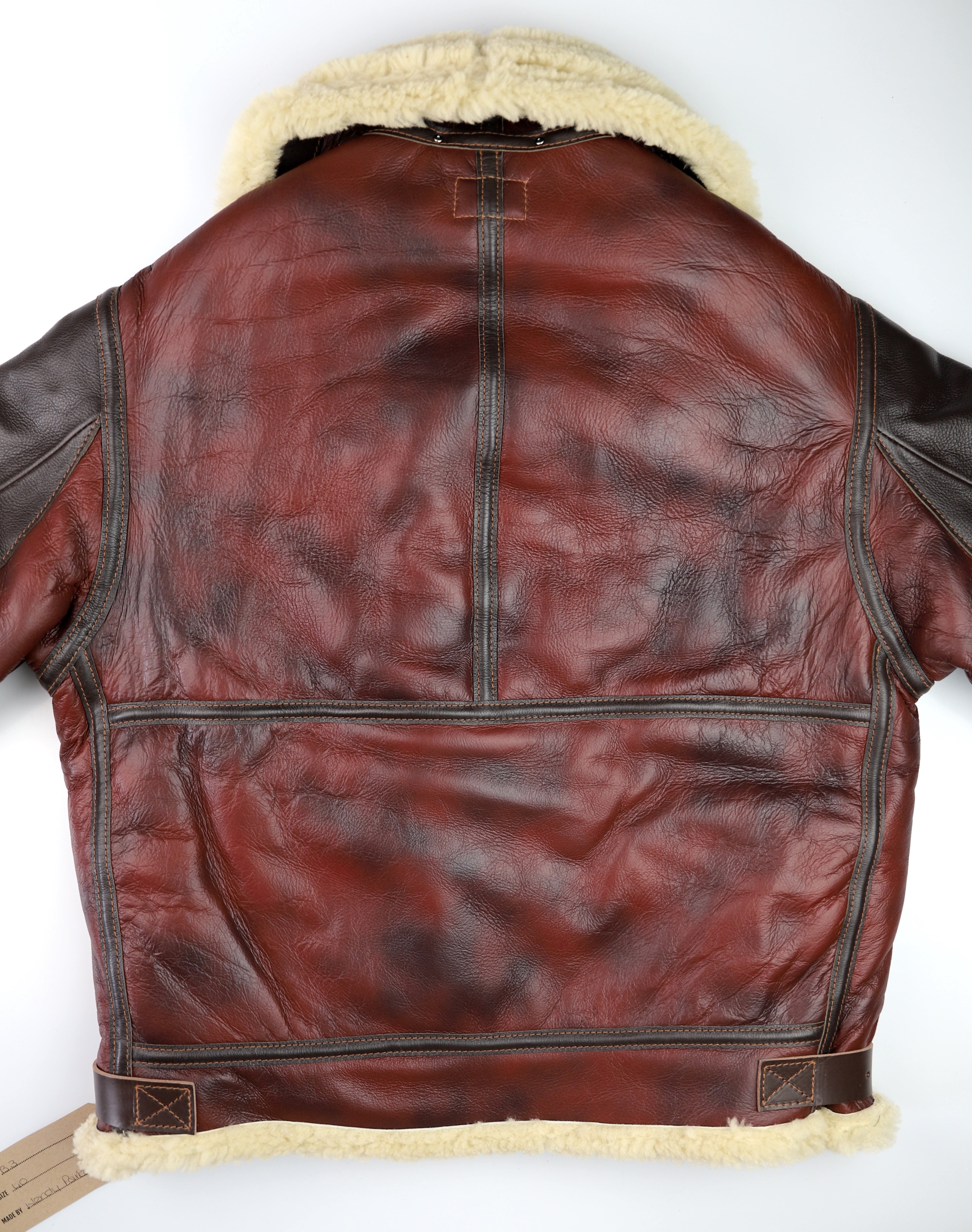 Aero B-3 Military Flight Jacket, size 40, Redskin with Dark Seal Vicenza Trim
