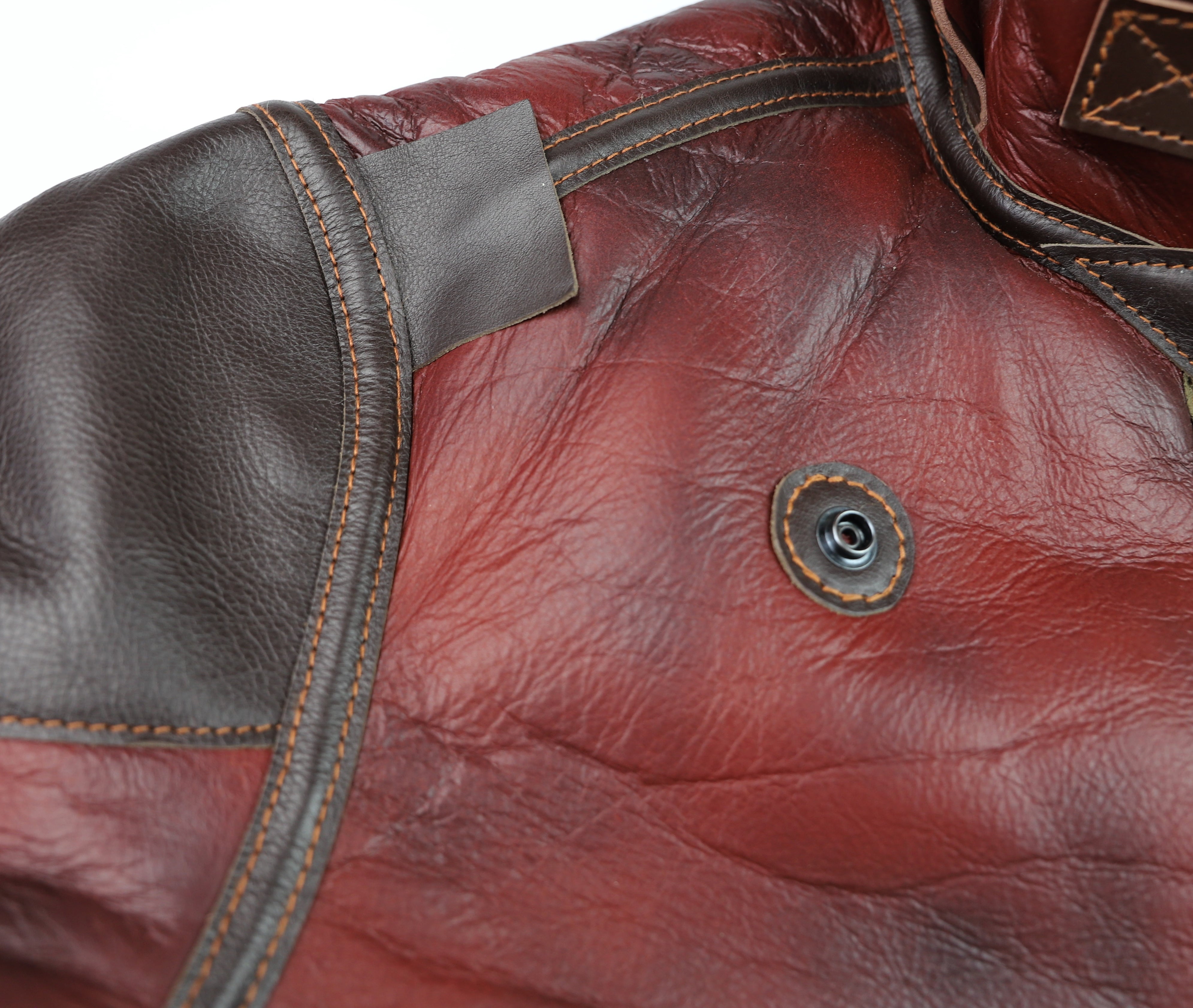 Aero B-3 Military Flight Jacket, size 40, Redskin with Dark Seal Vicenza Trim