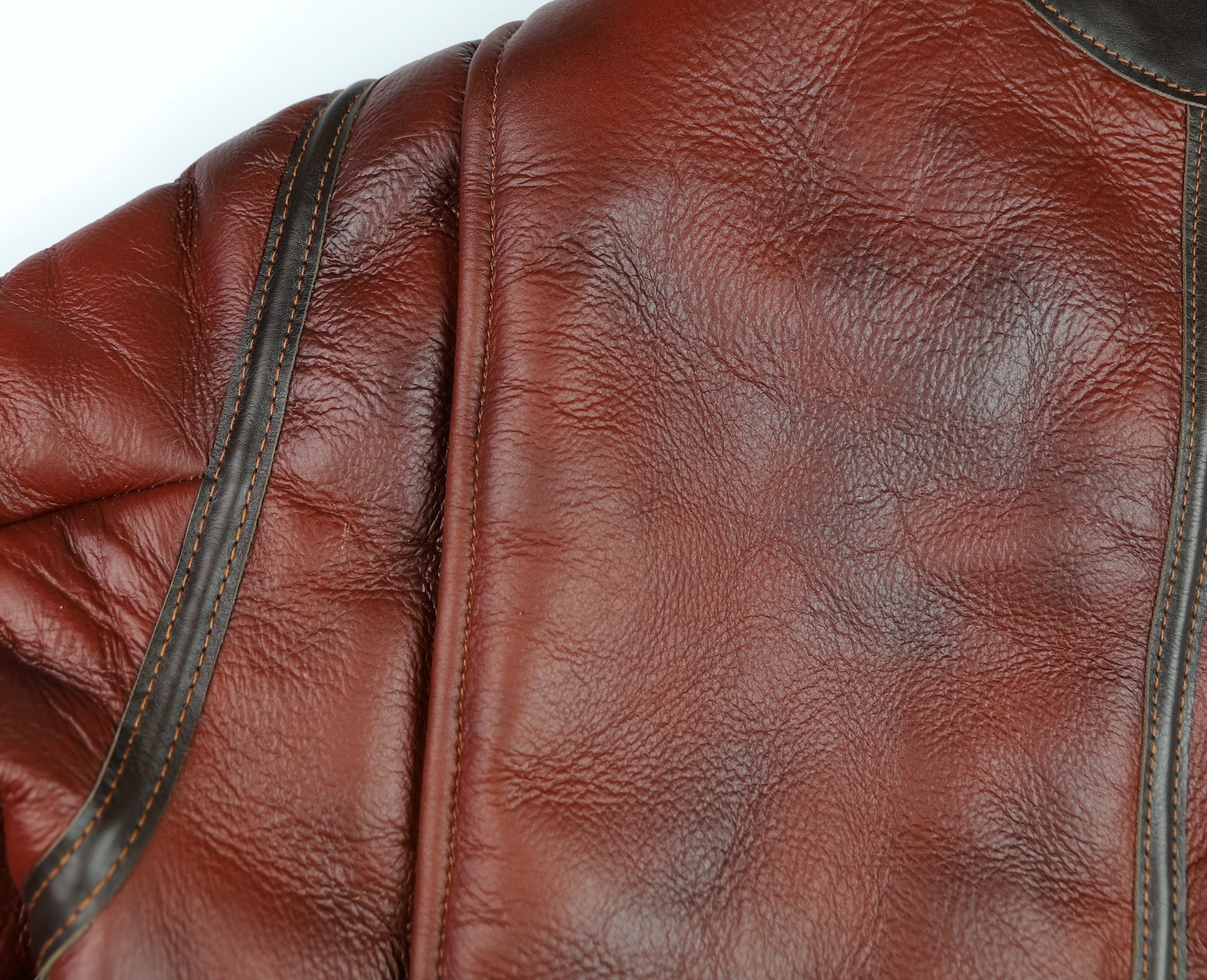 Aero B-6 Military Flight Jacket, size 42, Redskin with Dark Seal Vicenza Horsehide Trim