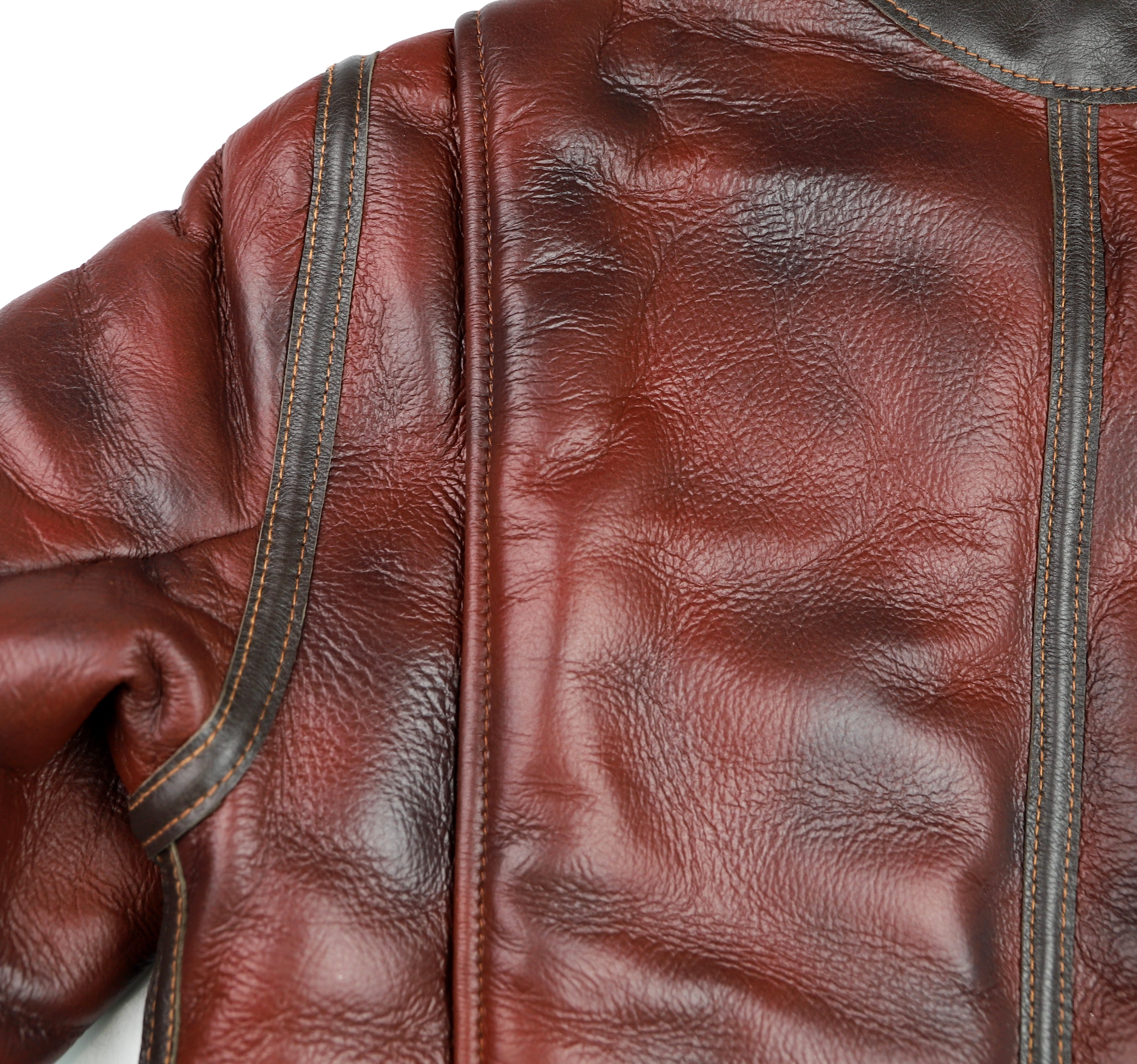 Aero B-6 Military Flight Jacket, size 40, Redskin Shearling with Dark Seal Vicenza Trim