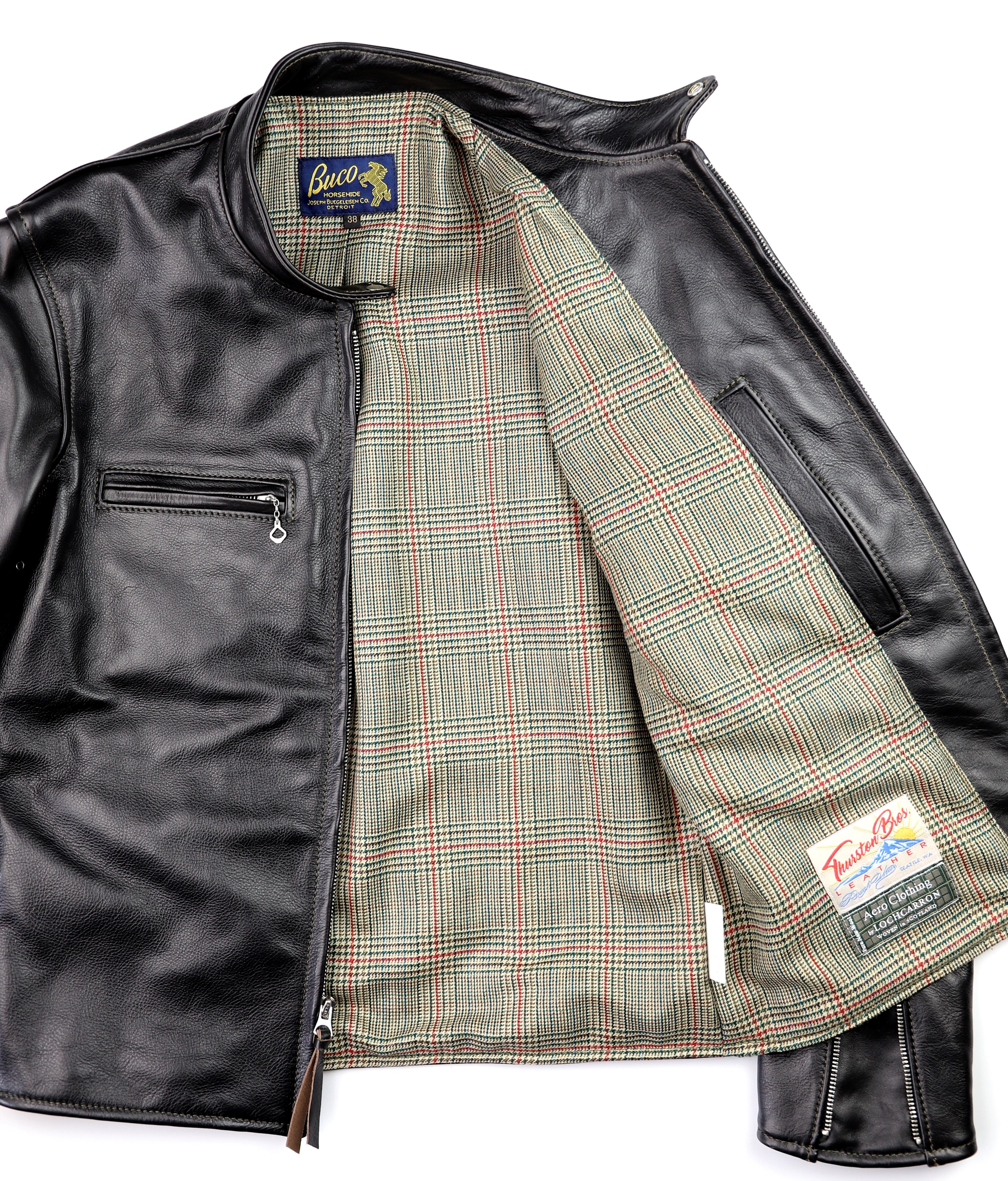 Aero Board Racer, size 38, Blackened Brown Vicenza Horsehide
