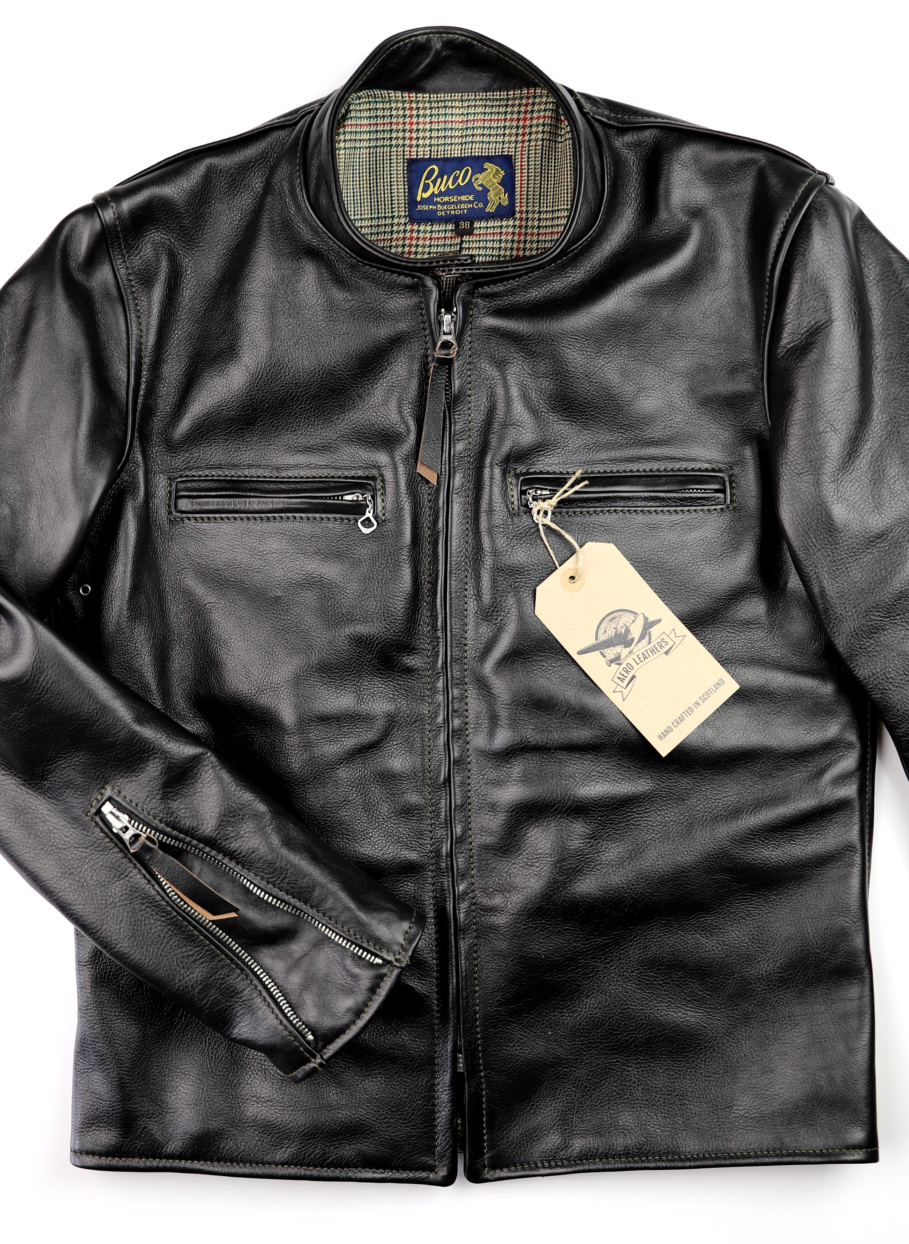 Aero Board Racer, size 38, Blackened Brown Vicenza Horsehide