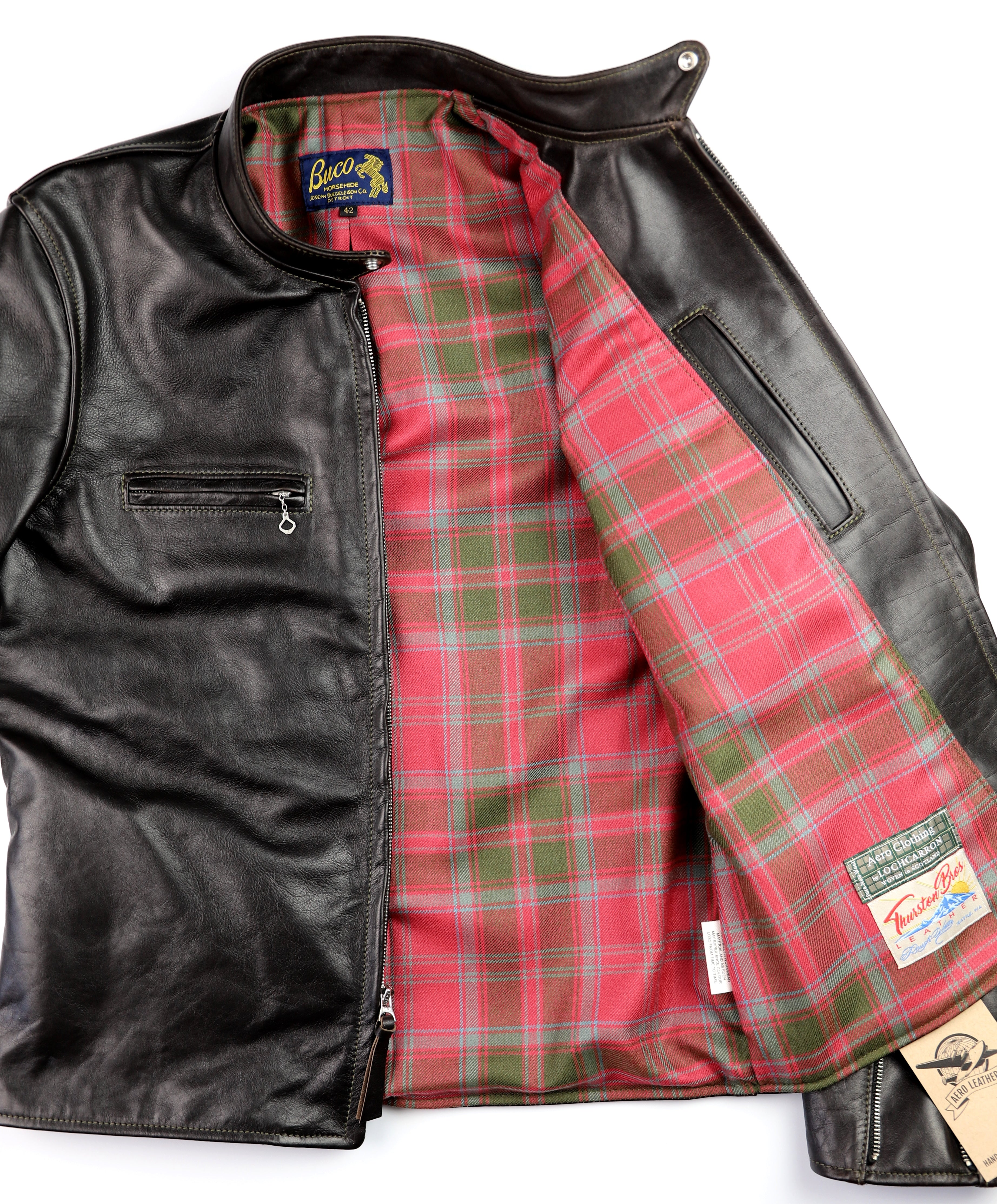 Aero Board Racer, size 42, Blackened Brown Vicenza Horsehide
