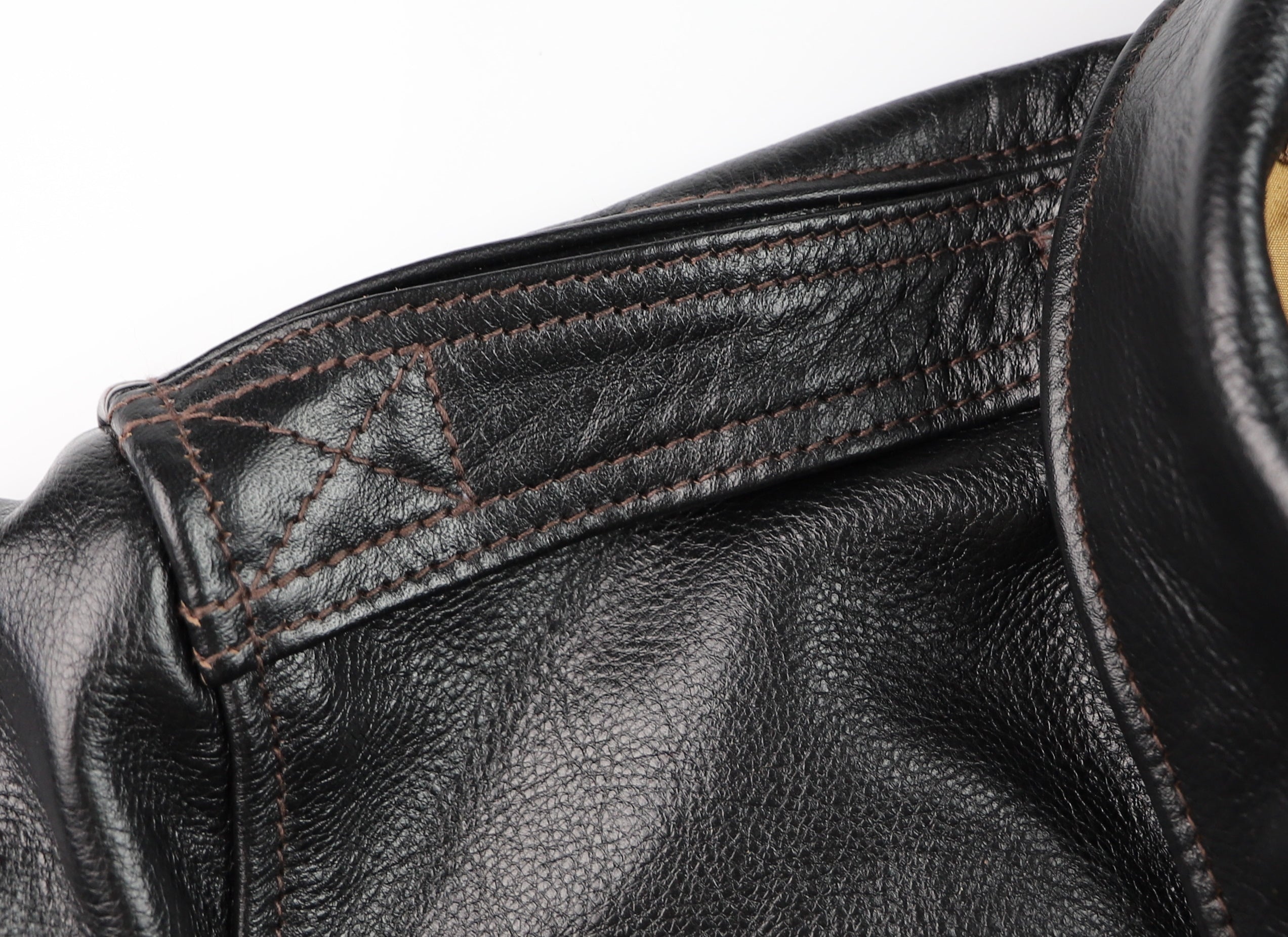 Aero A-2 Military Flight Jacket, size 40, Blackened Brown Vicenza Horsehide