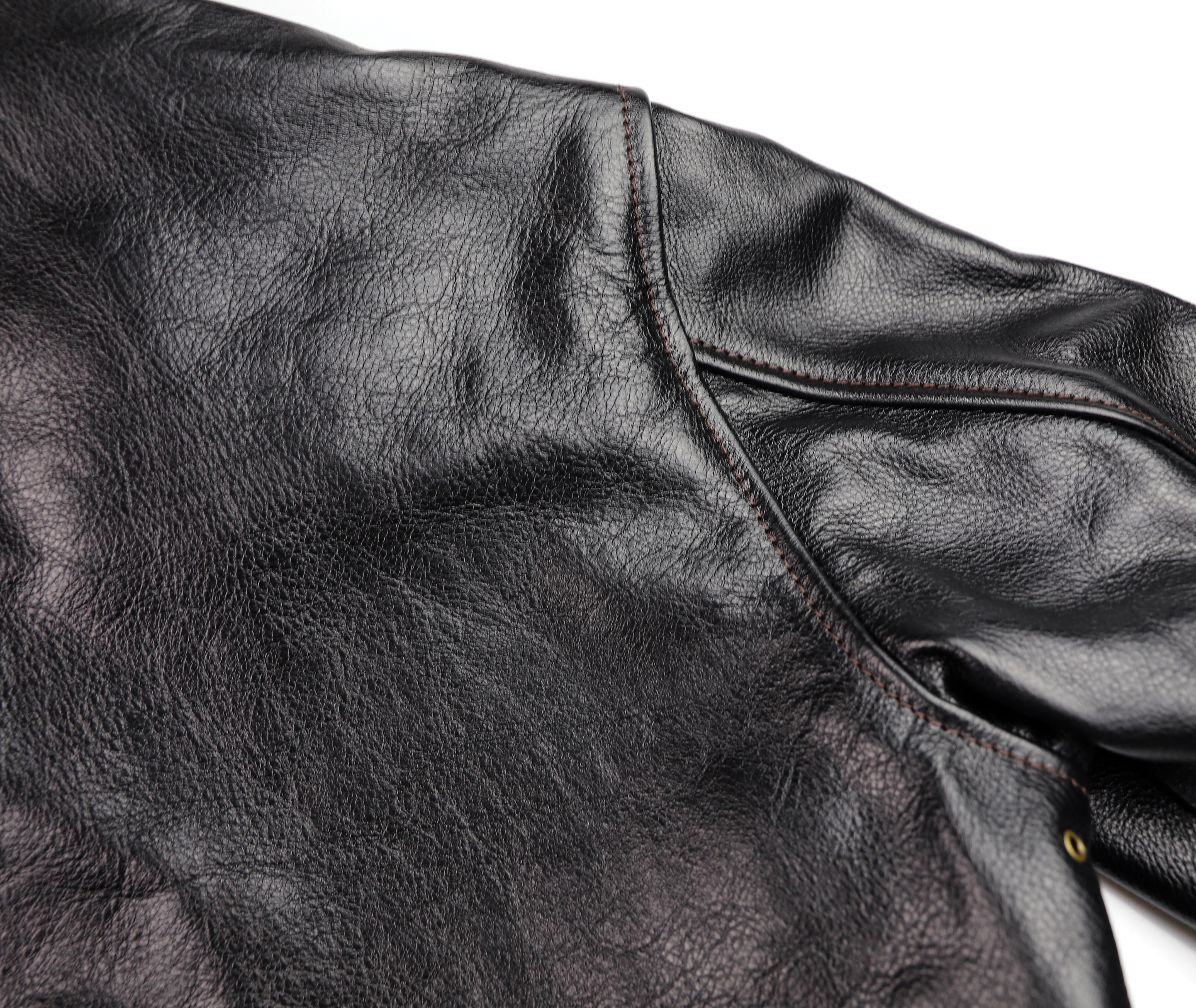 Aero A-2 Military Flight Jacket, size 40, Blackened Brown Vicenza Horsehide