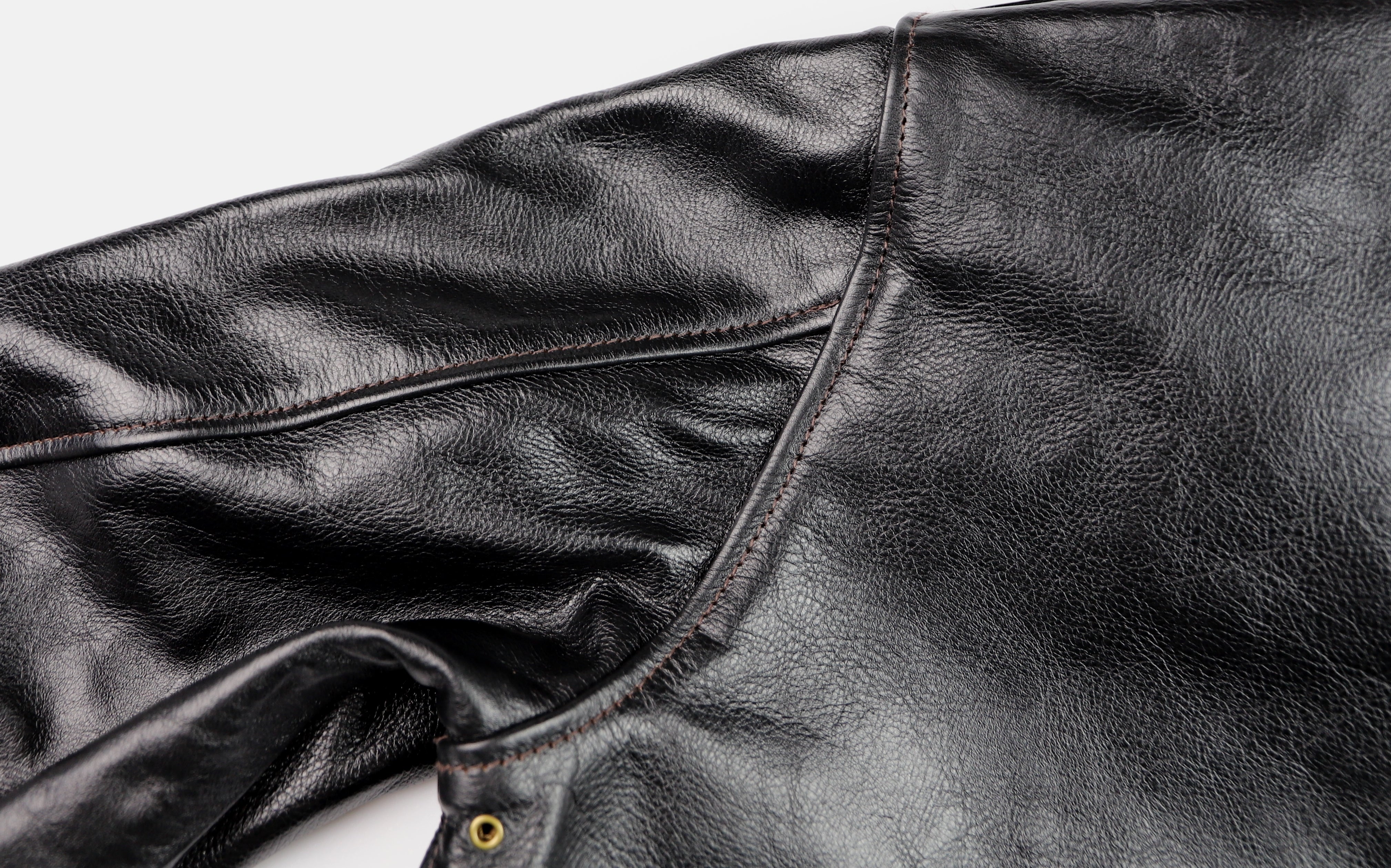Aero A-2 Military Flight Jacket, size 40, Blackened Brown Vicenza Horsehide