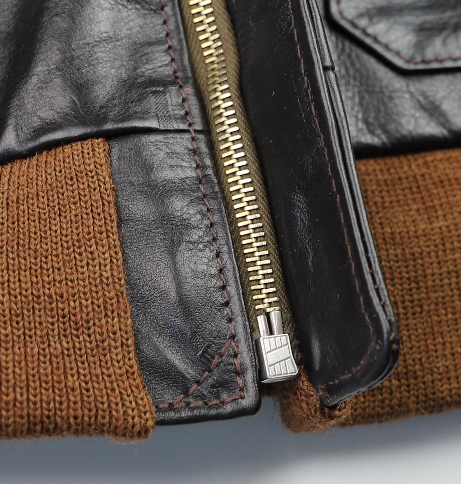 Aero A-2 Military Flight Jacket, size 38, Blackened Brown Vicenza Horsehide