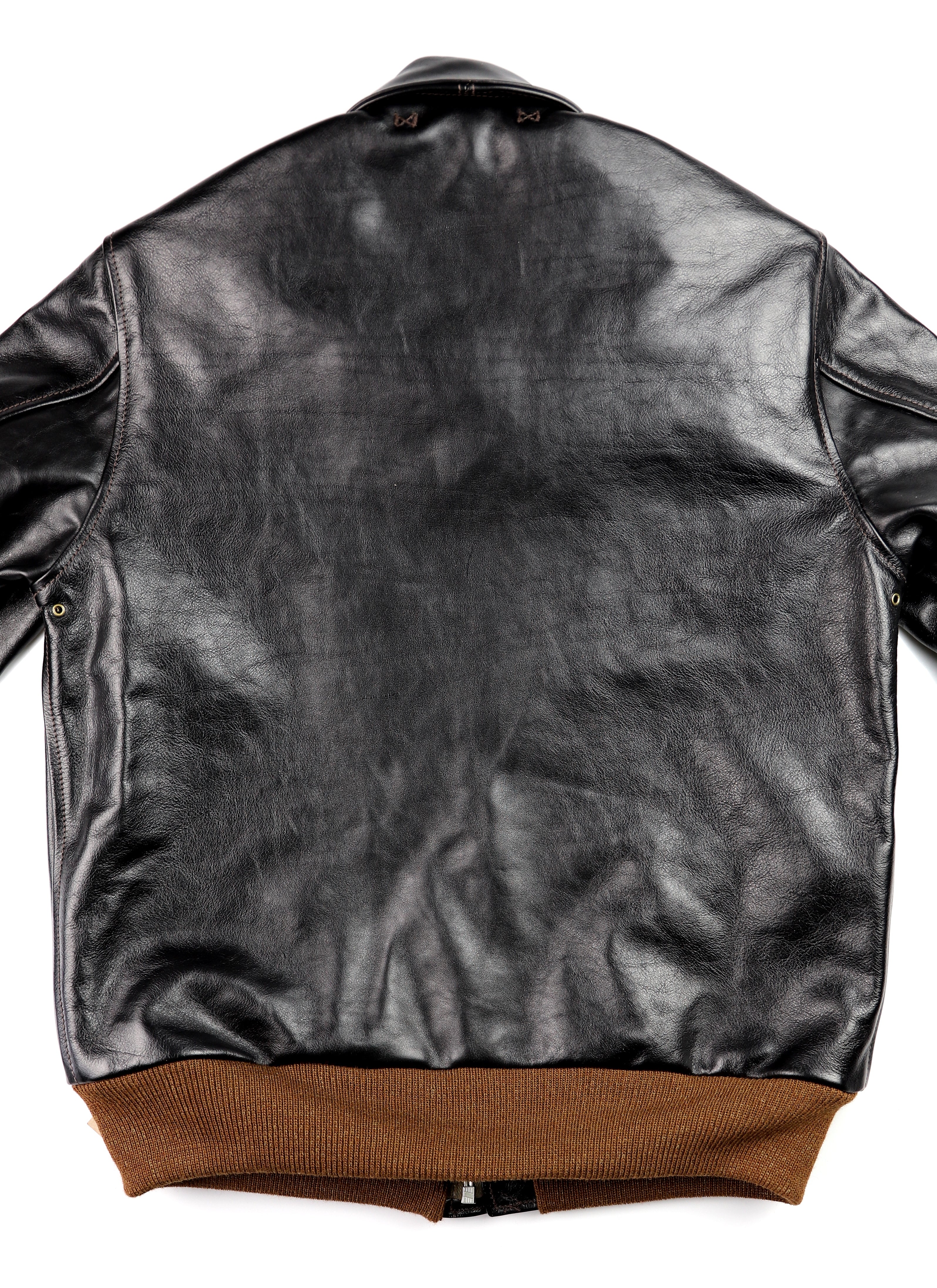 Aero A-2 Military Flight Jacket, size 40, Blackened Brown Vicenza Horsehide