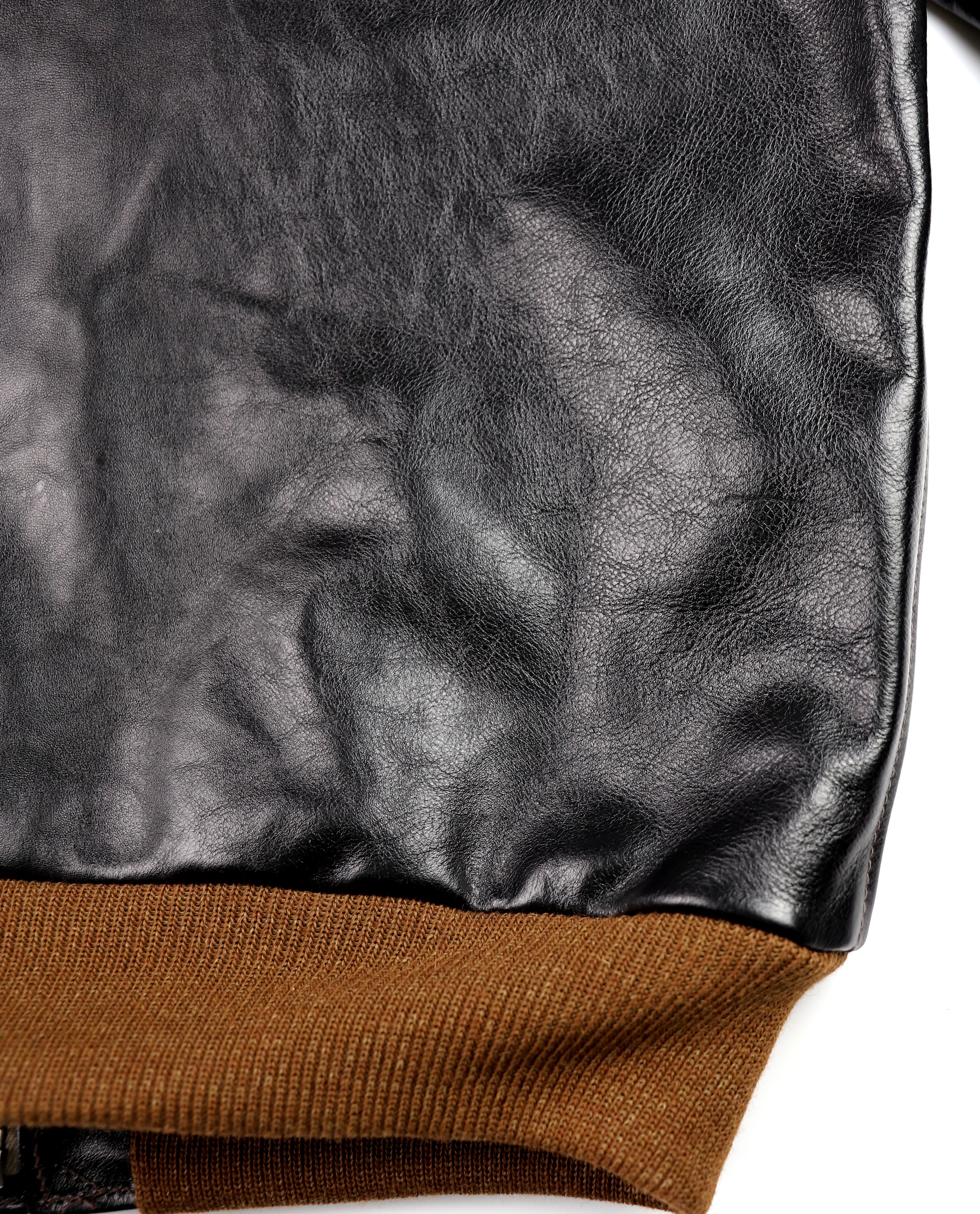 Aero A-2 Military Flight Jacket, size 40, Blackened Brown Vicenza Horsehide
