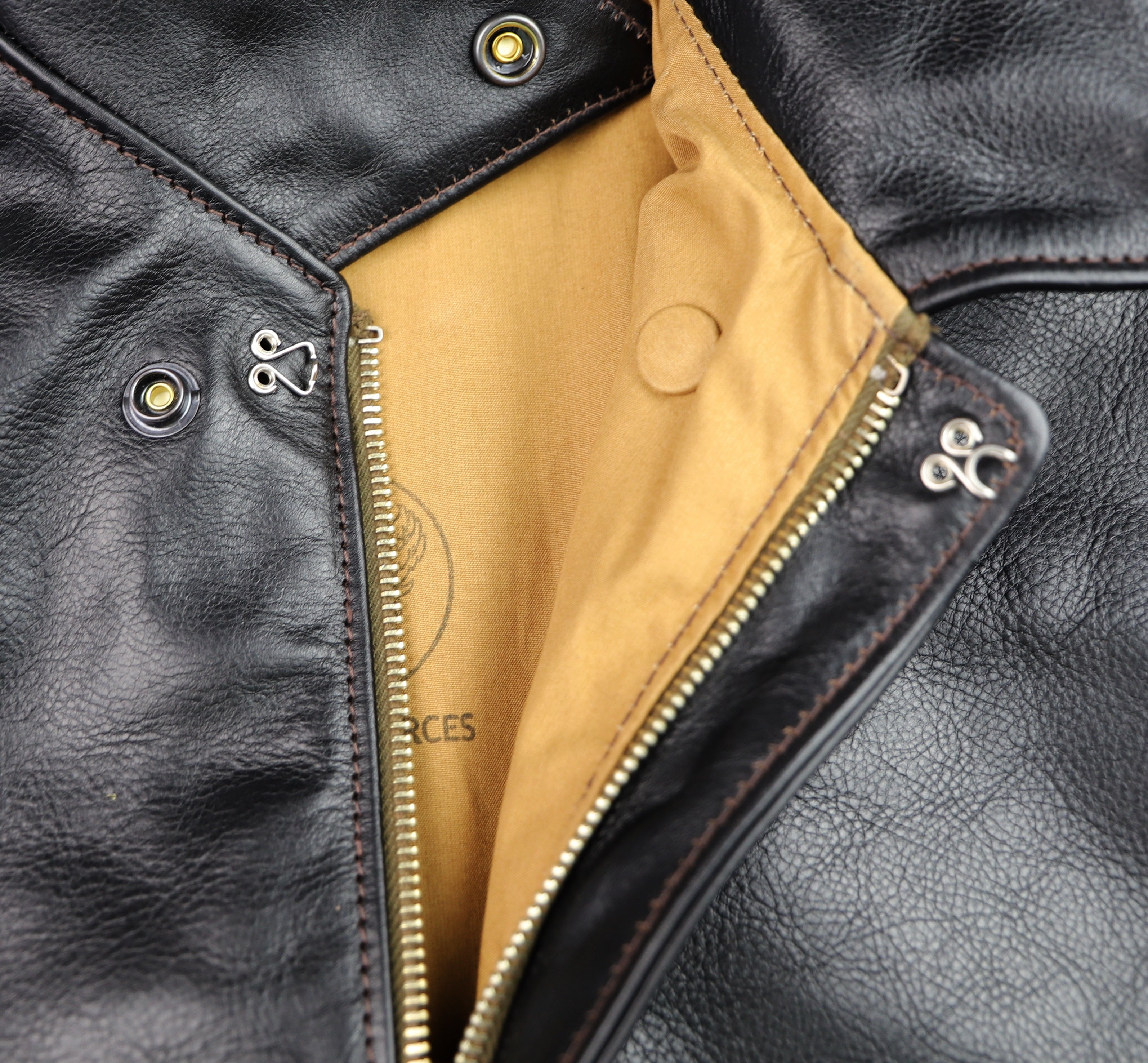 Aero A-2 Military Flight Jacket, size 42, Blackened Brown Vicenza Horsehide
