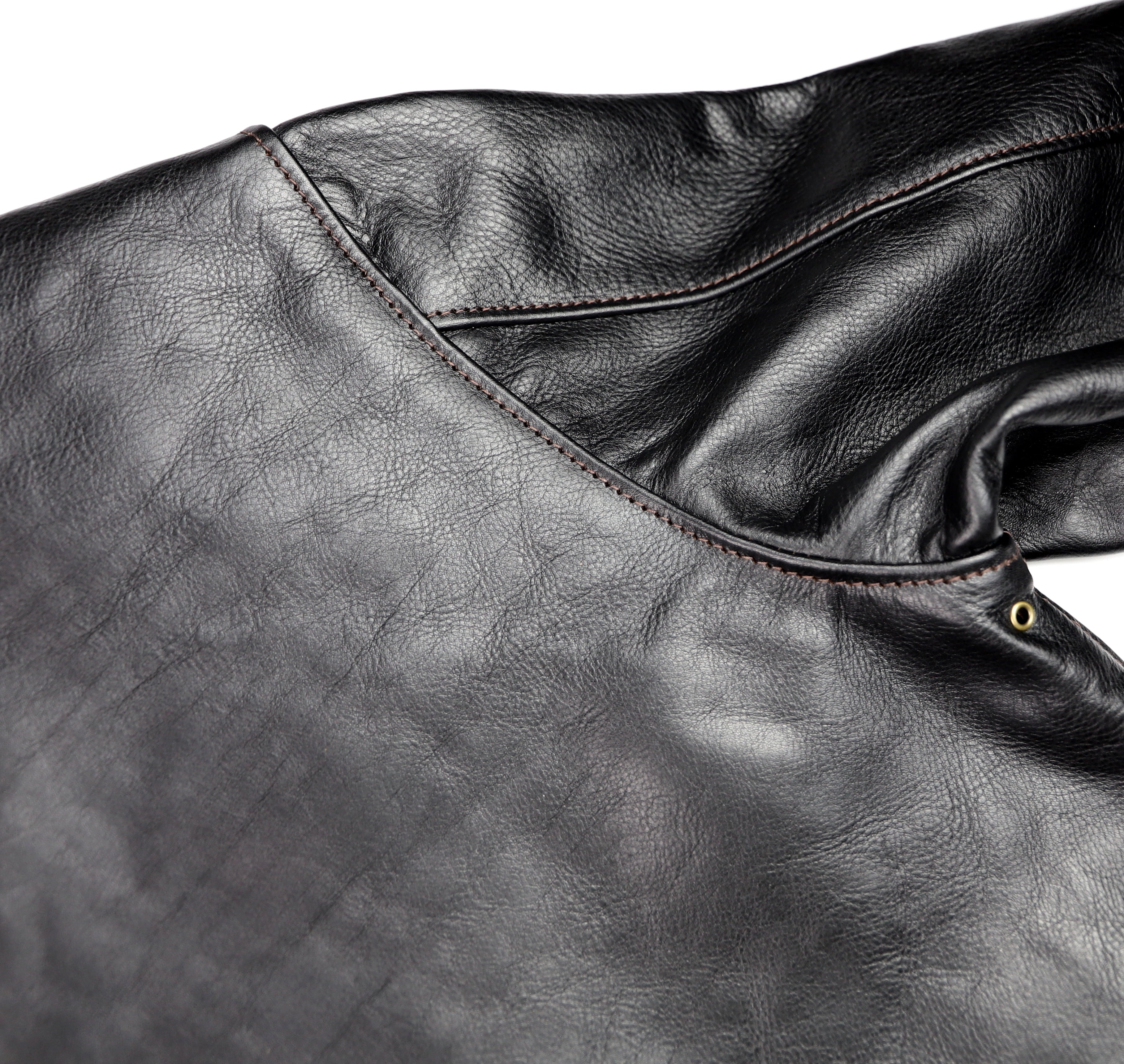 Aero A-2 Military Flight Jacket, size 42, Blackened Brown Vicenza Horsehide