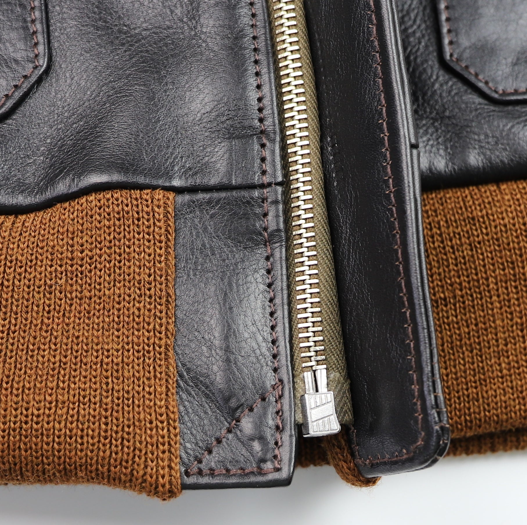 Aero A-2 Military Flight Jacket, size 42, Blackened Brown Vicenza Horsehide