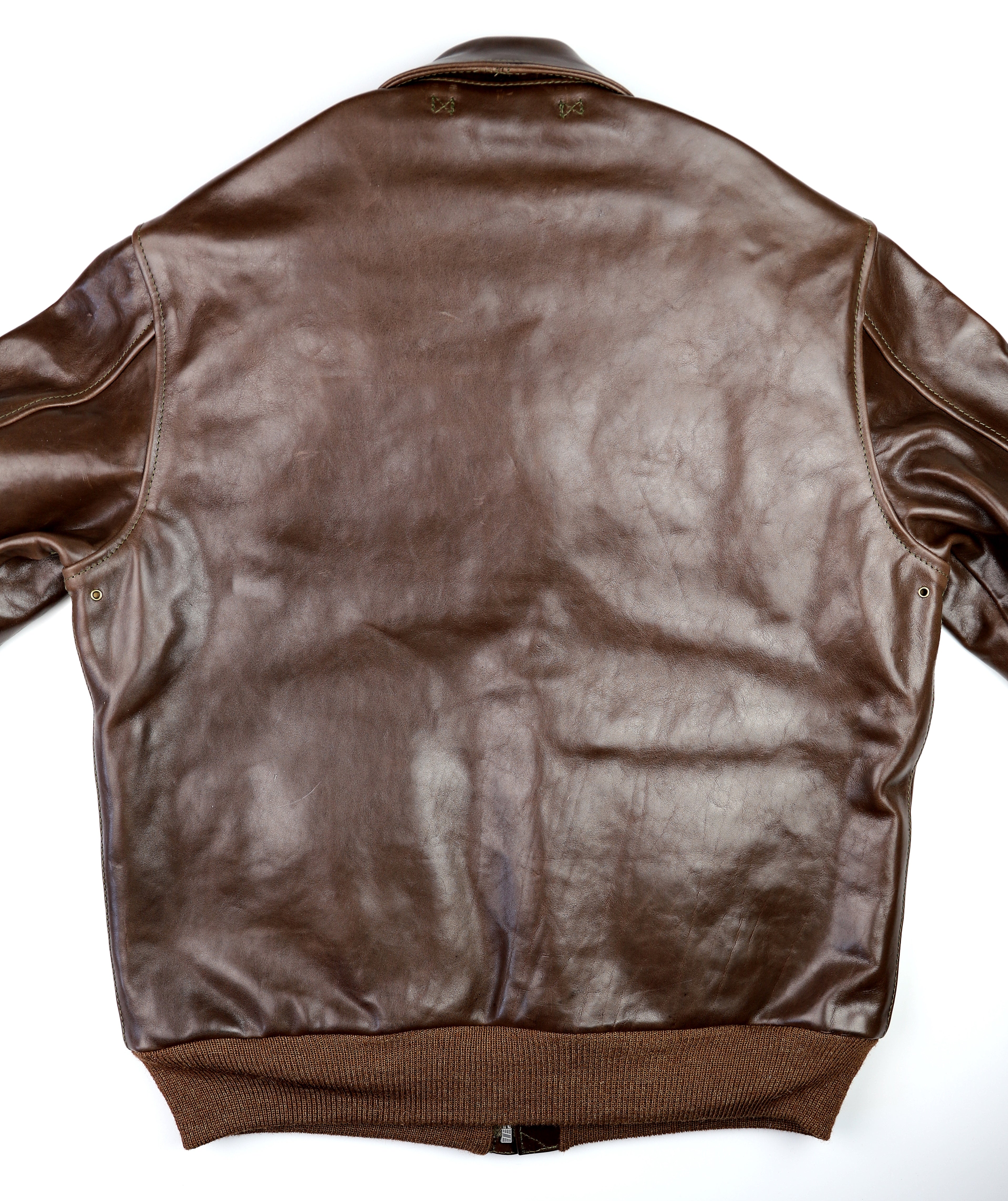 Aero A-2 Military Flight Jacket, size 42, Chestnut Badalassi Cowhide
