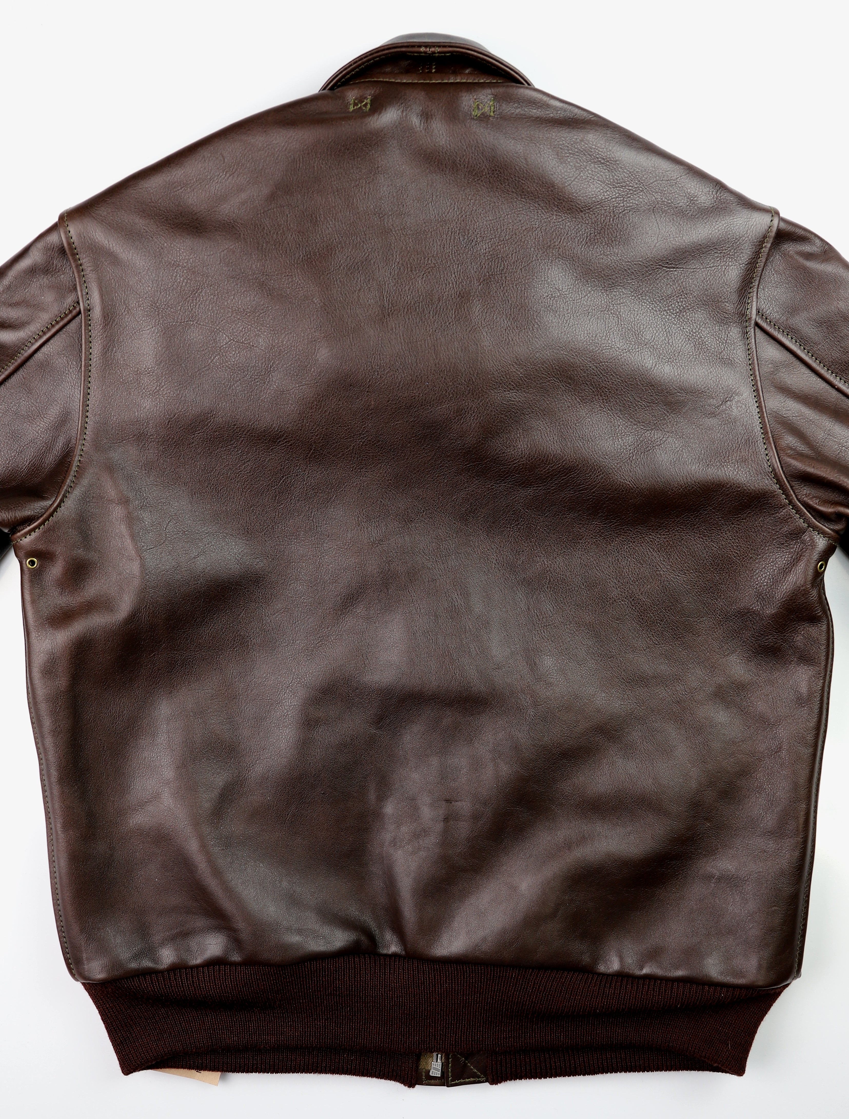 Aero A-2 Military Flight Jacket, size 42, Dark Seal Vicenza Horsehide