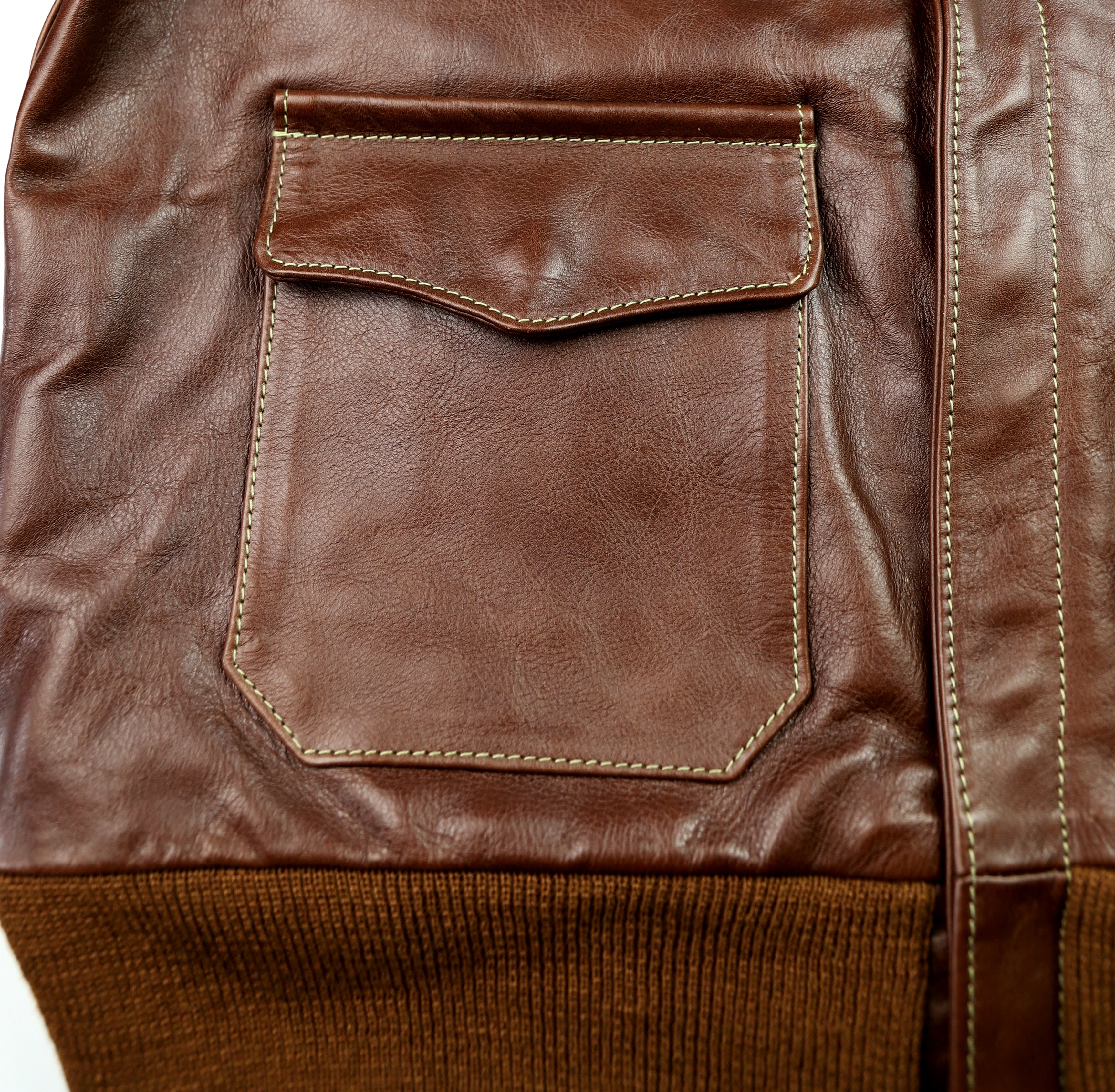 Aero A-2 Military Flight Jacket, size 44, Russet Vicenza Horsehide