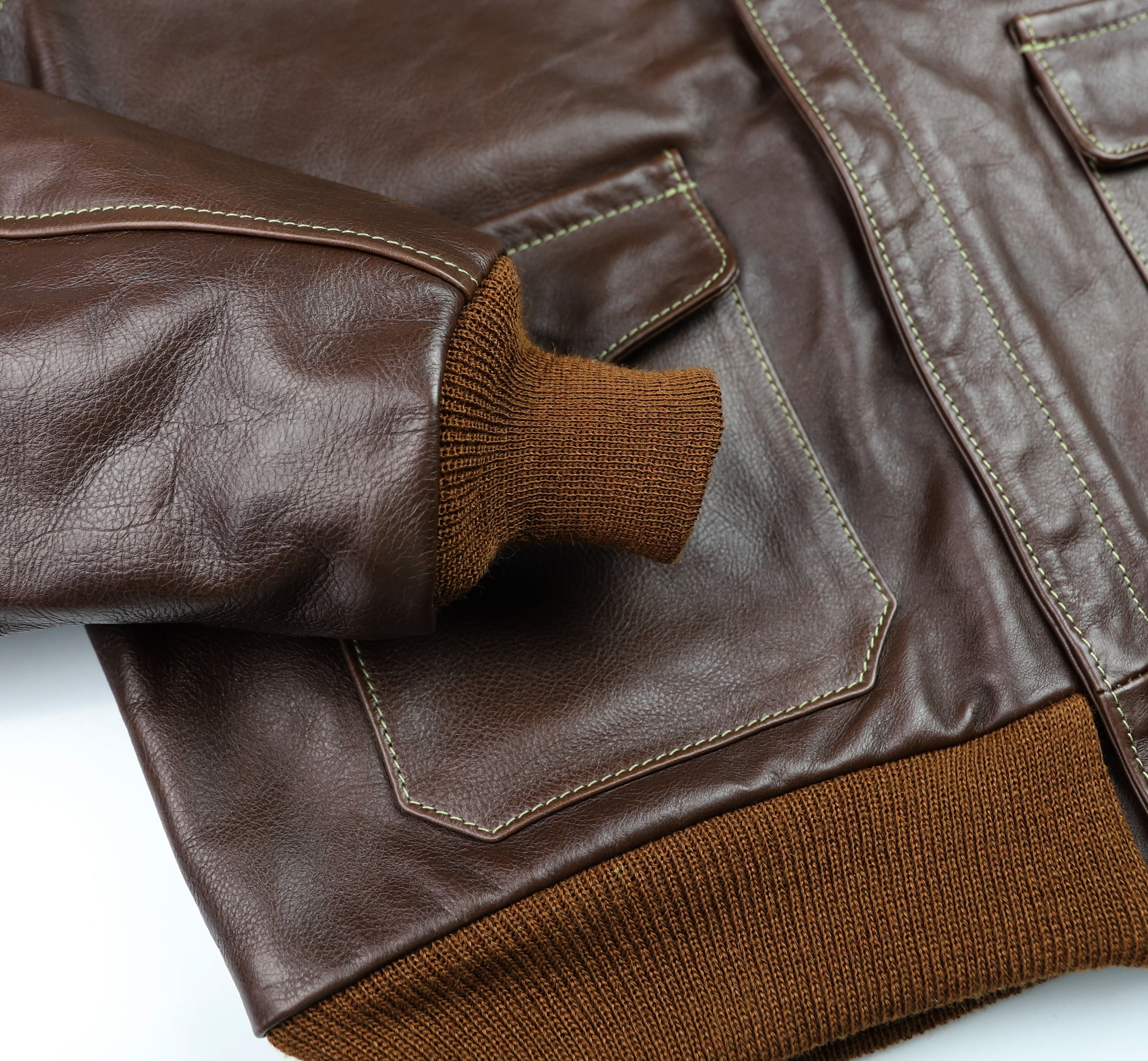 Aero A-2 Military Flight Jacket, size 44, Seal Vicenza Horsehide