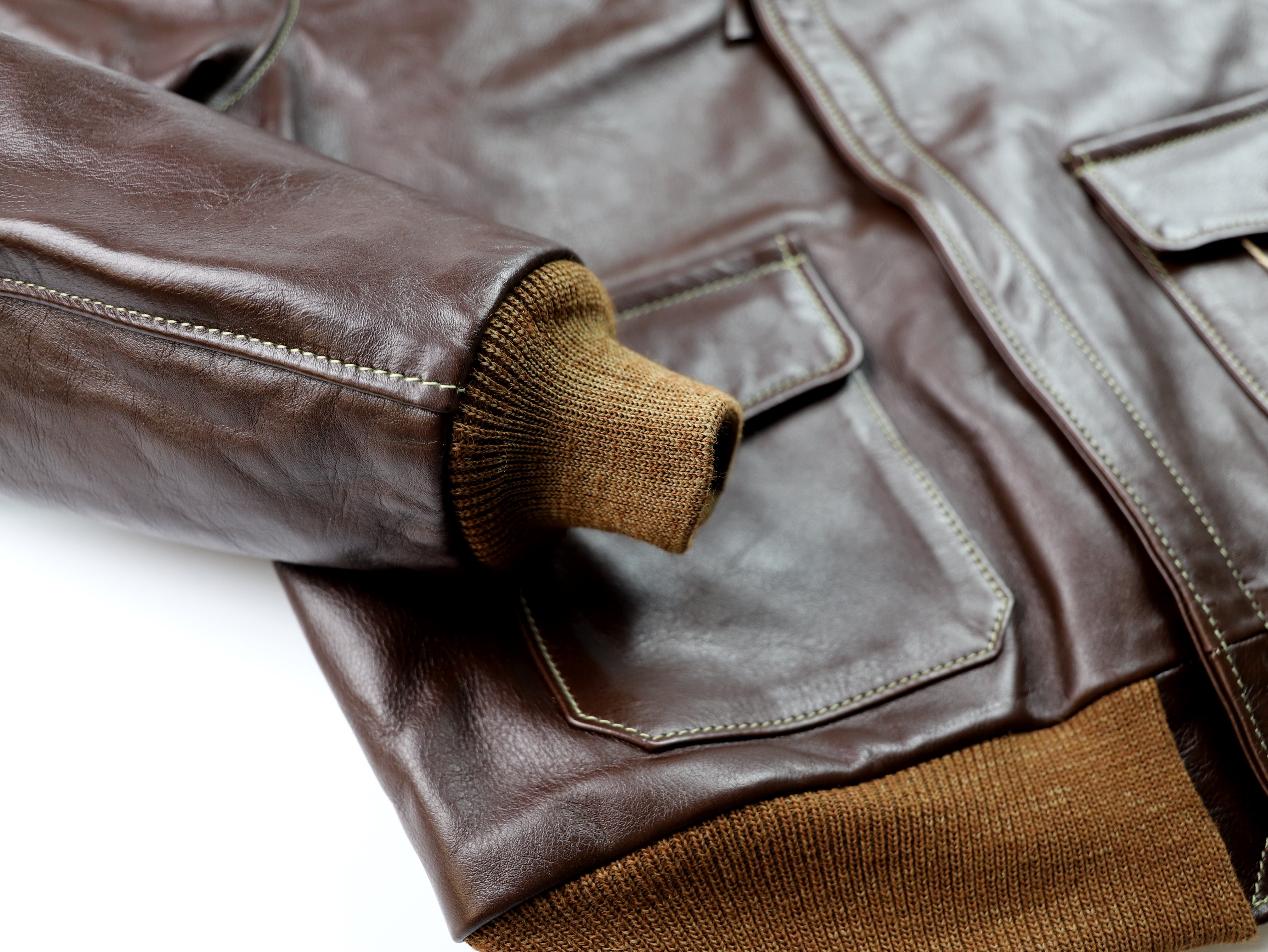 Aero A-2 Military Flight Jacket, size 42, Seal Vicenza Horsehide