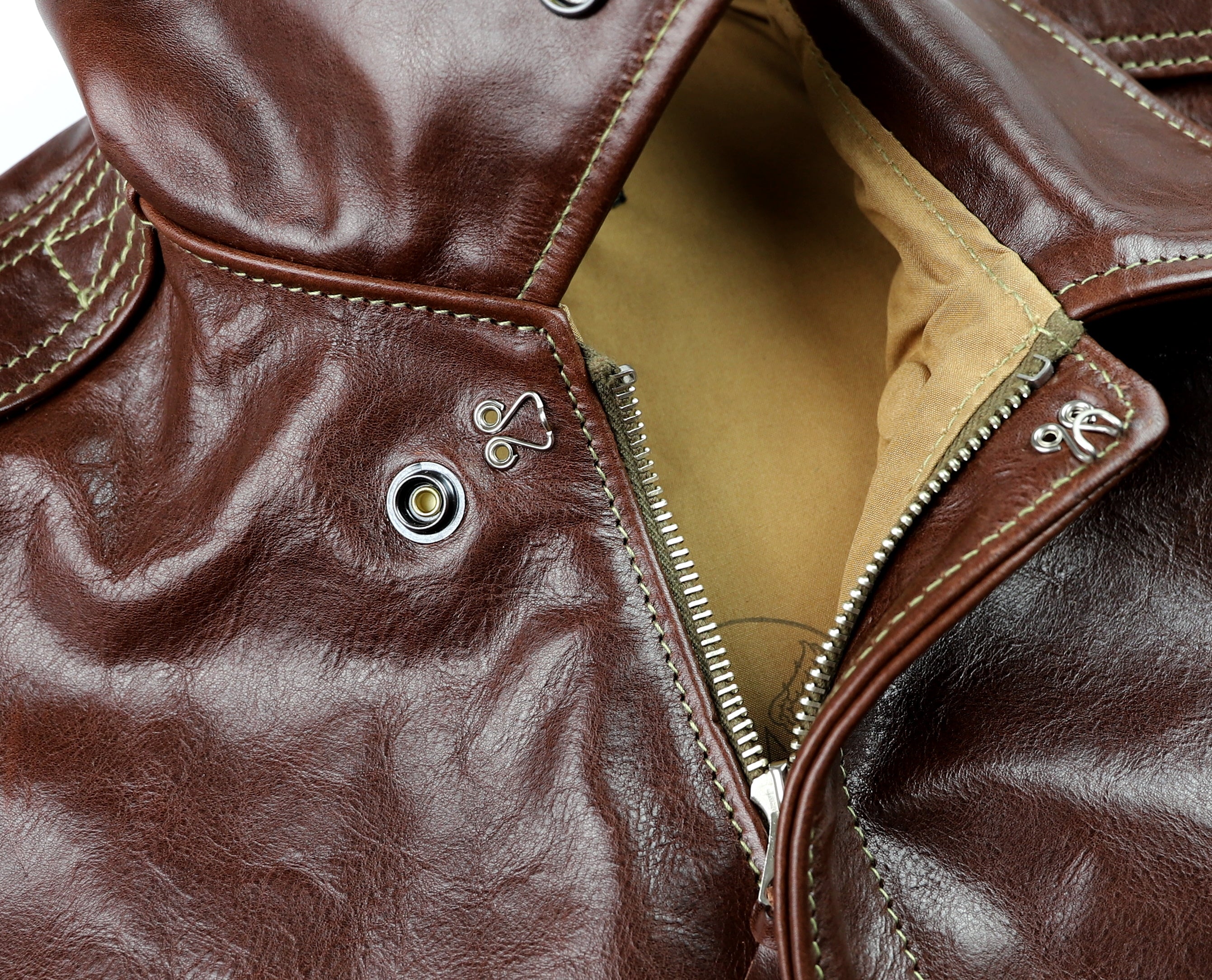 Aero Bronco A-2 Military Flight Jacket, size 40, Tobacco Badalassi Cowhide
