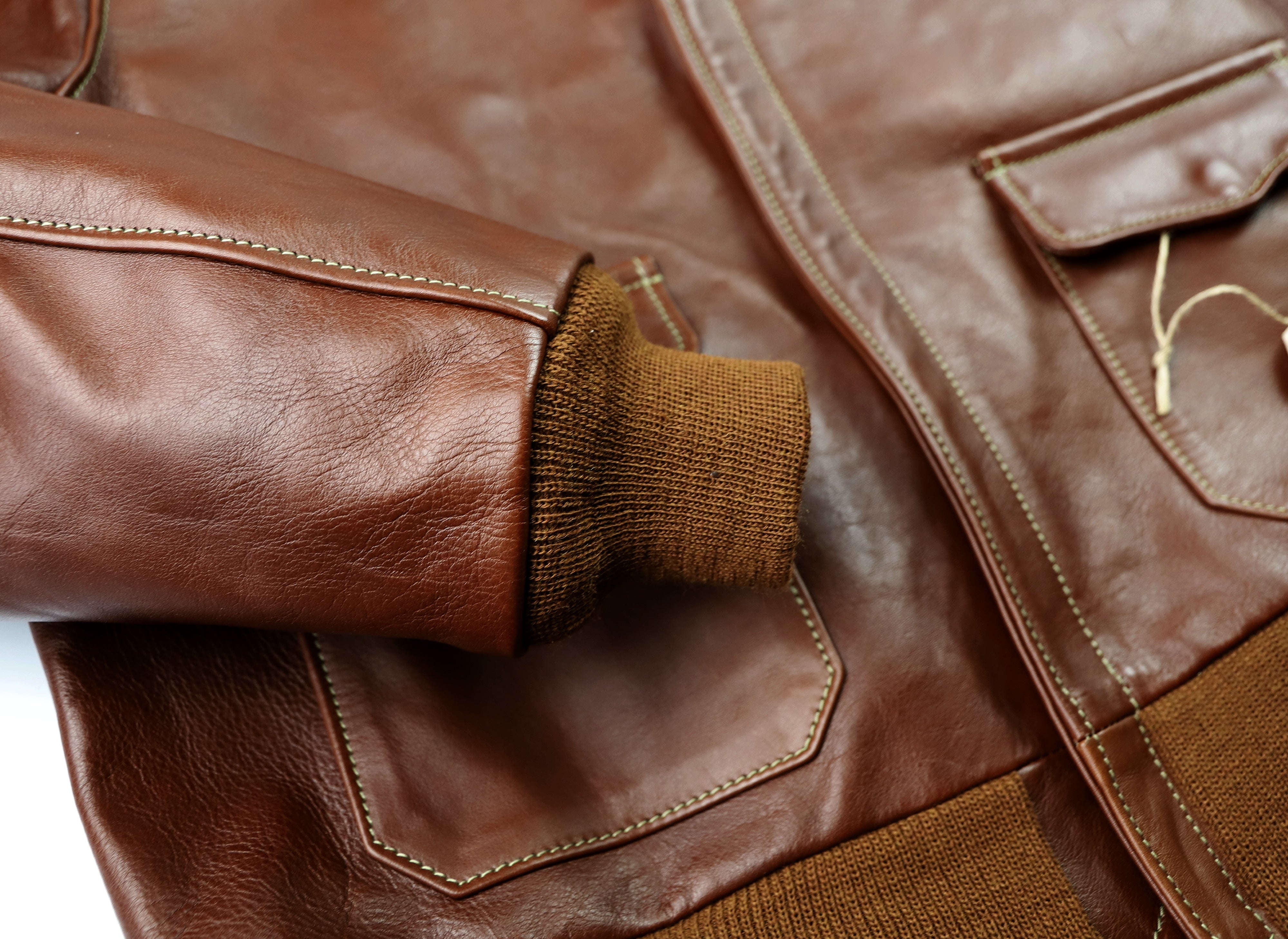 Aero A-2 Military Flight Jacket, size 44, Russet Vicenza Horsehide