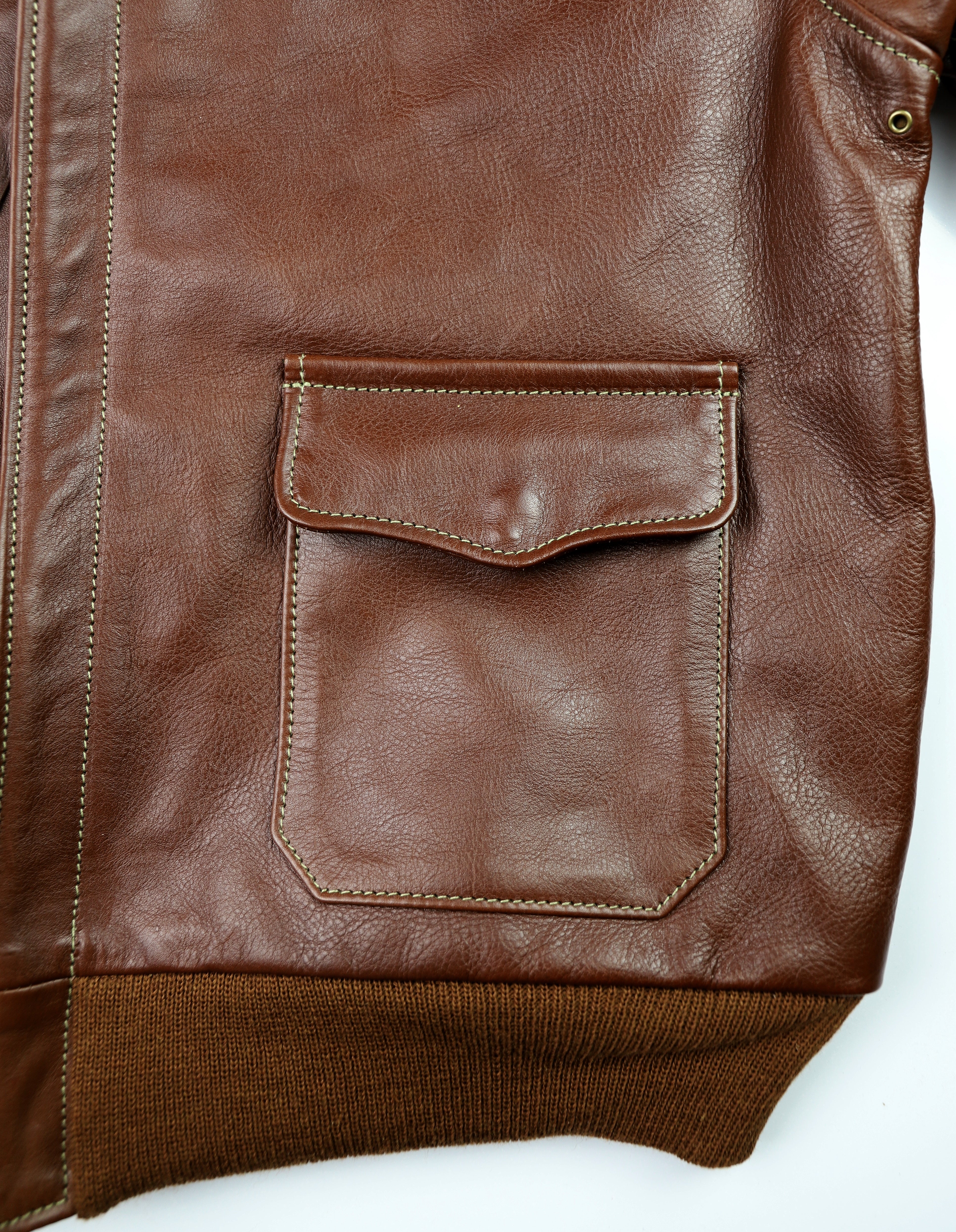 Aero A-2 Military Flight Jacket, size 44, Russet Vicenza Horsehide